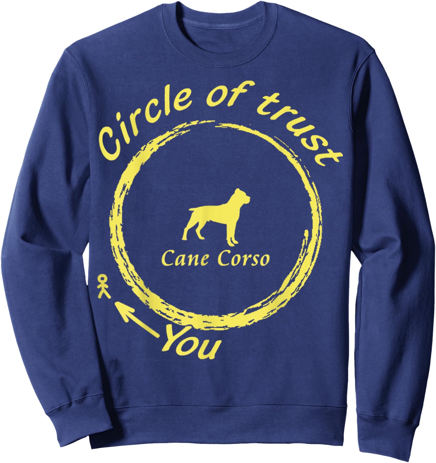 Cane Corso | Cane Corso Circle of Trust Sweatshirt - Sweatshirt | Navy