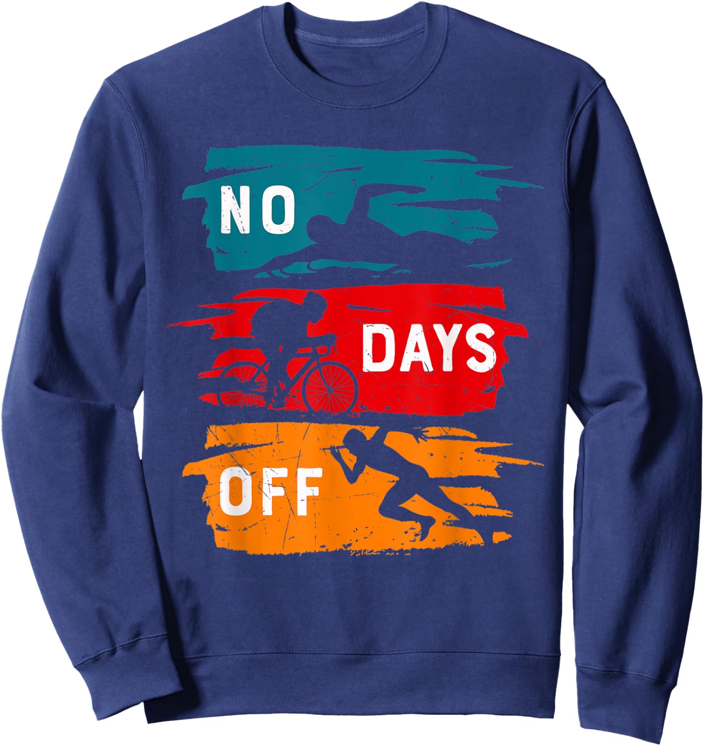 Positive Motivational Sports Quote Swimming Inspiration Sweatshirt - Sweatshirt | Navy