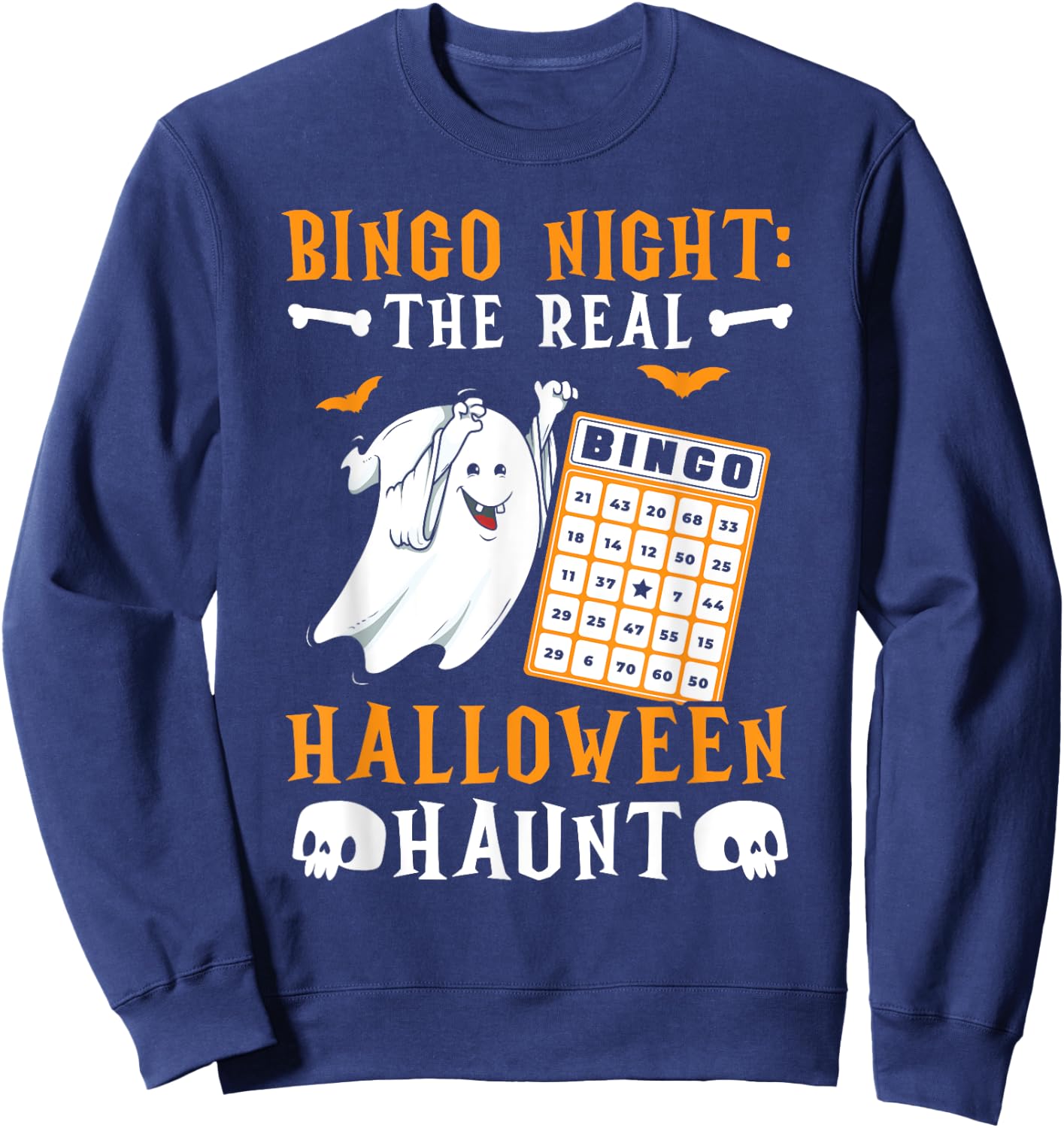 Bingo Halloween Trick Or Treat Bingo Player Bingo Caller Sweatshirt - Sweatshirt | Navy