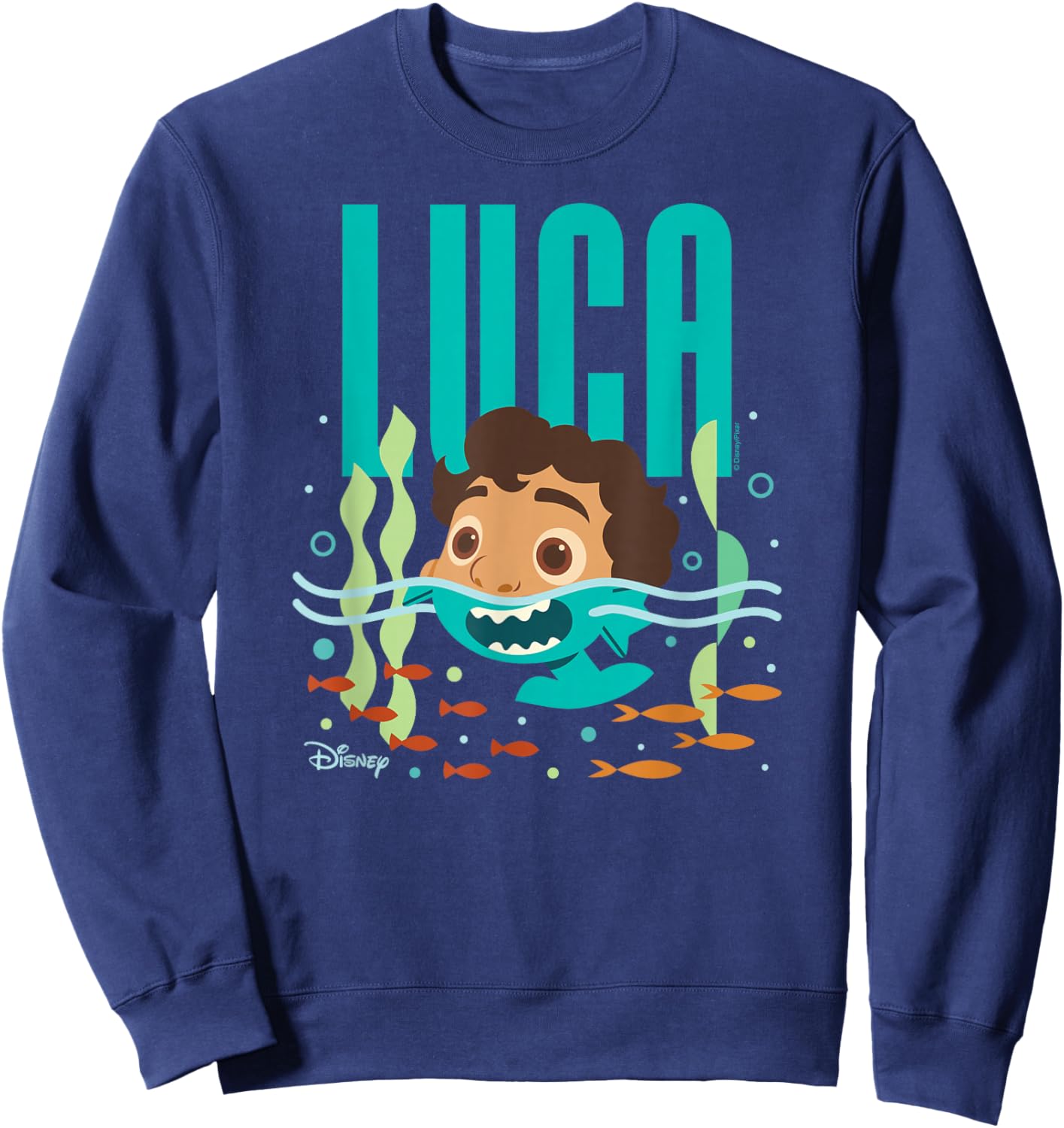 Luca - Half Human Half Sea Monster Luca Sweatshirt - Sweatshirt | Navy