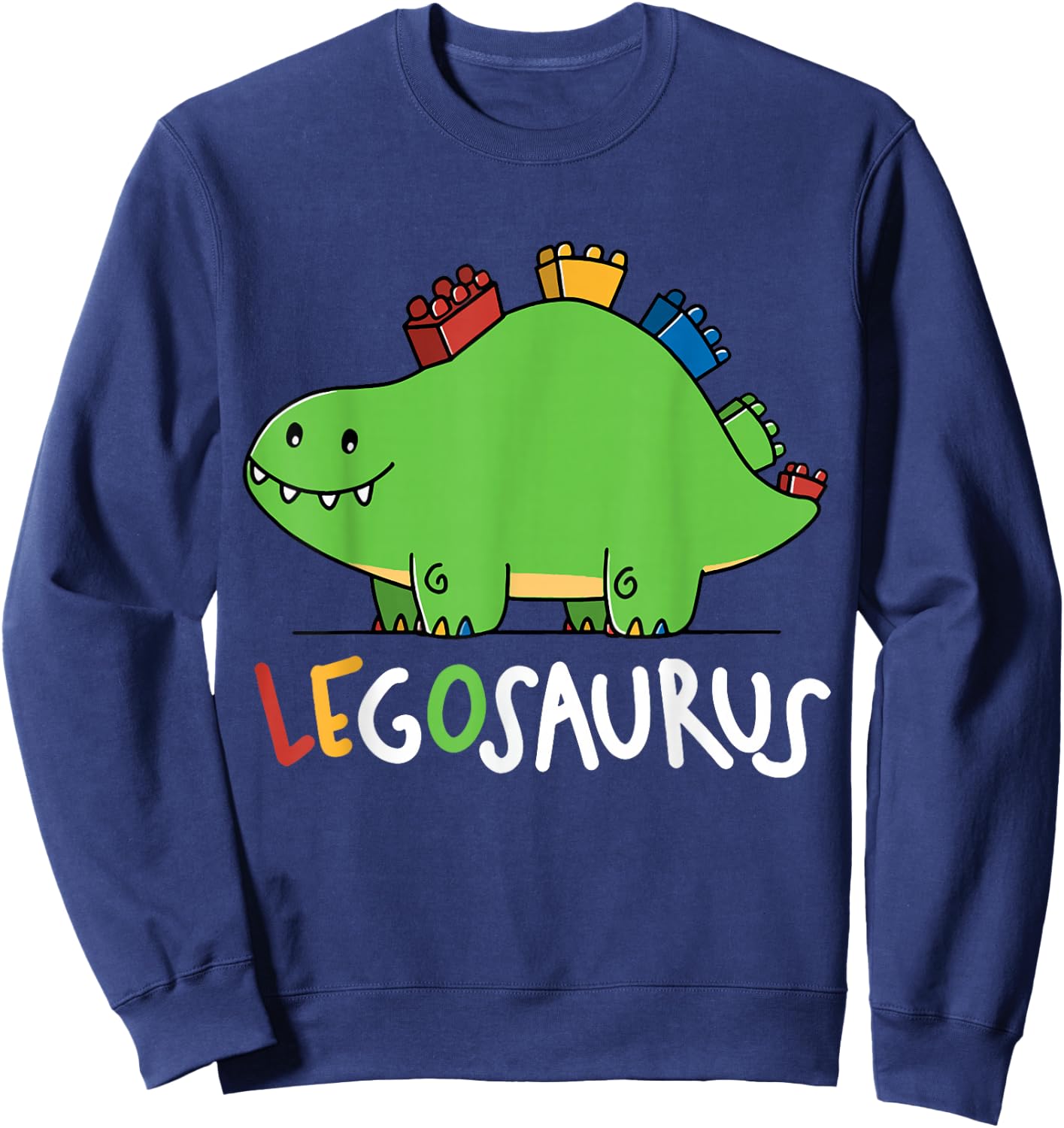 Legosaurus Legos Saurus Sweatshirt - Sweatshirt | Navy