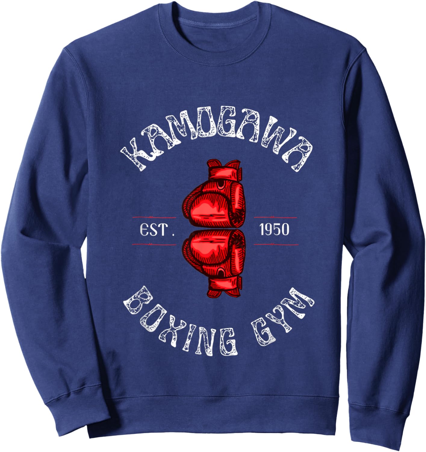 Boxing , KBG(Kamogawa) Boxing Gym Est 1950 Sweatshirt - Sweatshirt | Navy
