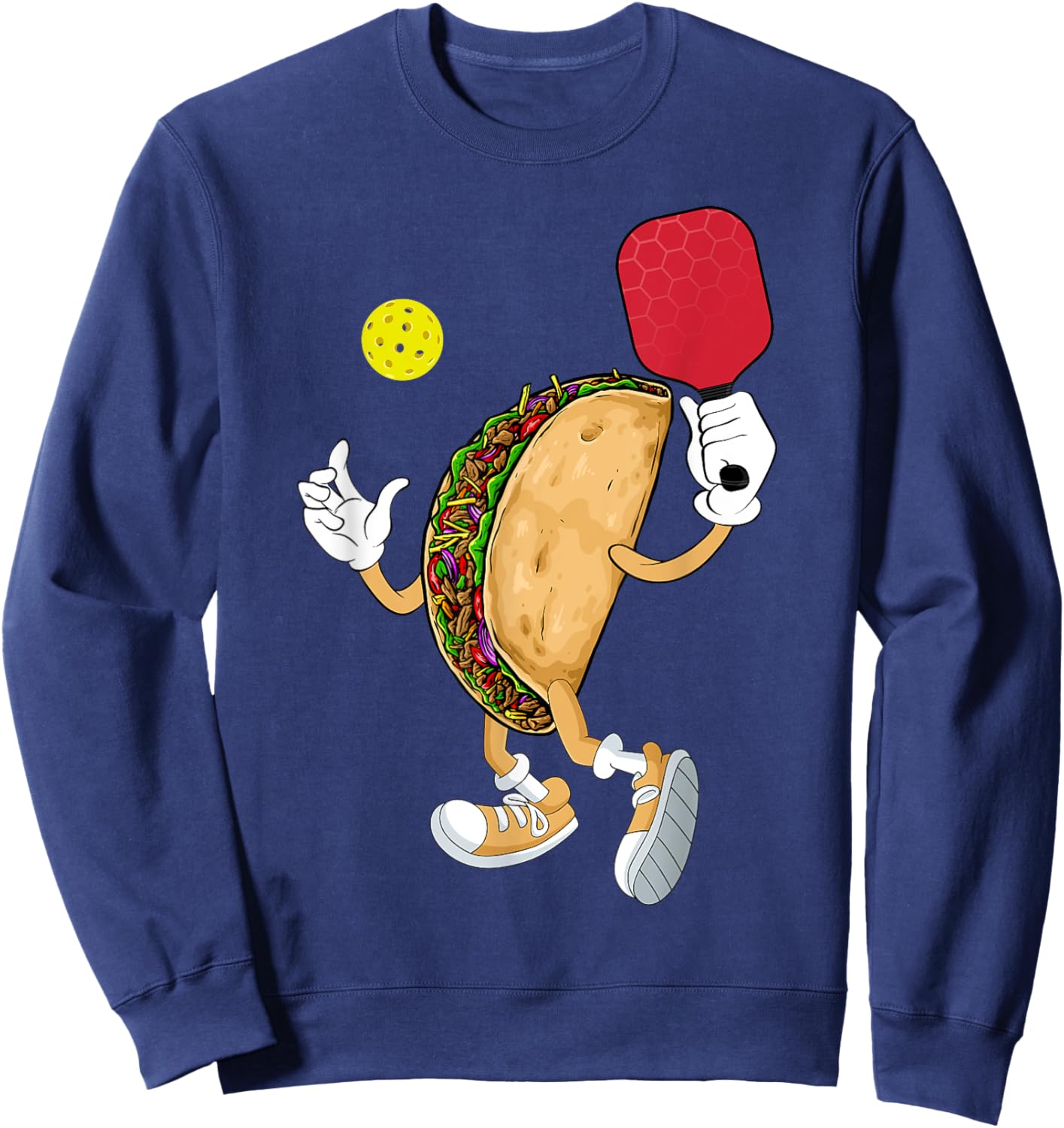 Mexico Taco Pickleball Player Sports Lover Cinco De Mayo Men Sweatshirt - Sweatshirt | Navy
