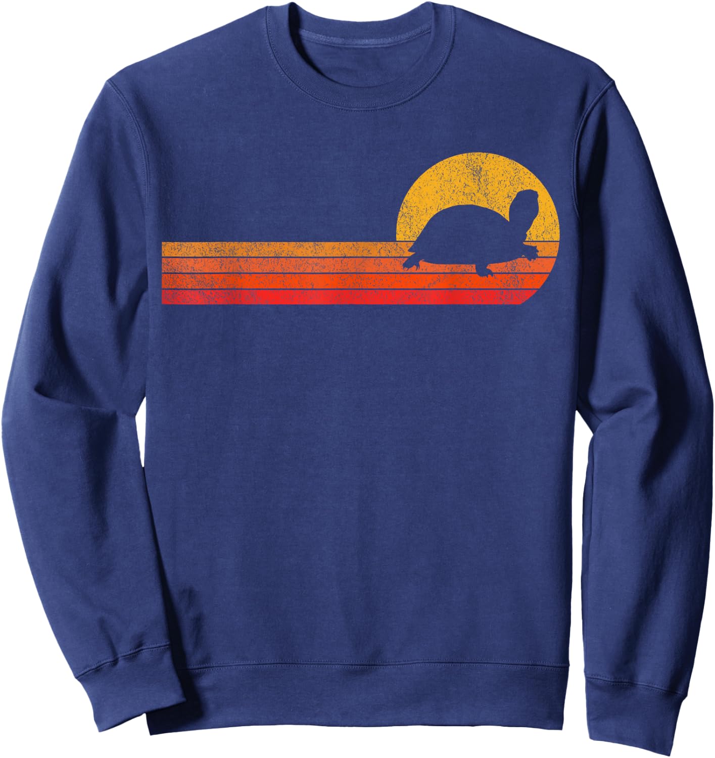 Tortoises Turtle Lover Funny Tortoise Retro Sweatshirt - Sweatshirt | Navy