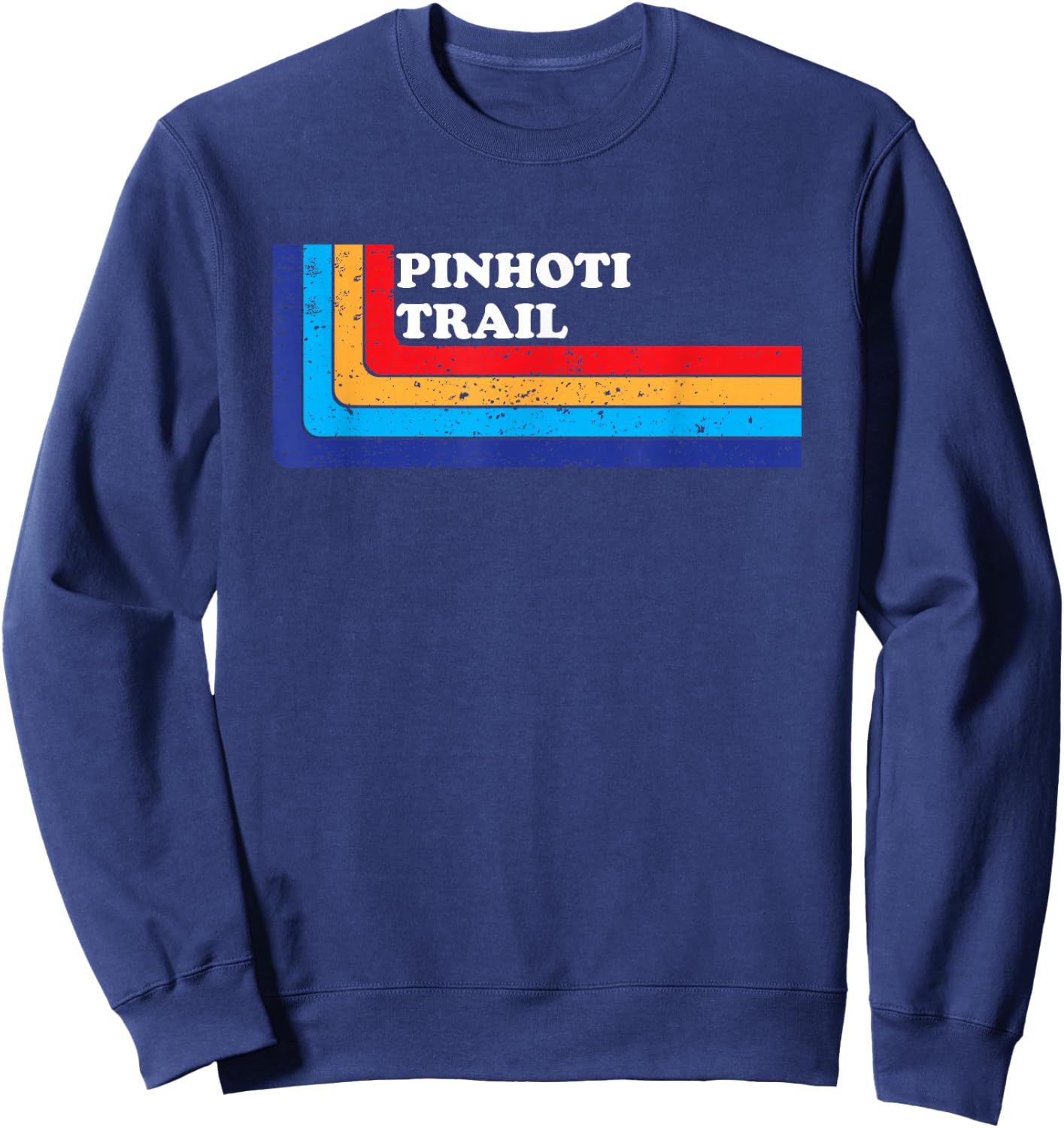 Hiking the Pinhoti Trail Backpacking Rainbow Sweatshirt - Sweatshirt | Navy