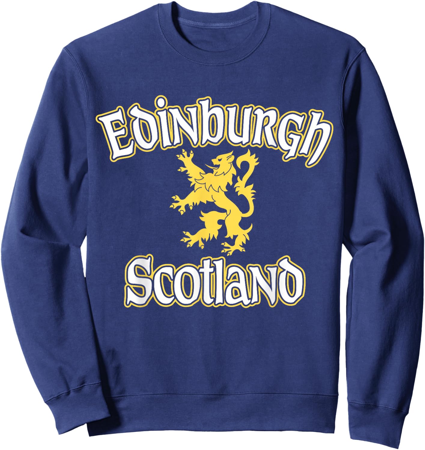 Edinburgh Scotland Rampant Lion Sweatshirt - Sweatshirt | Navy