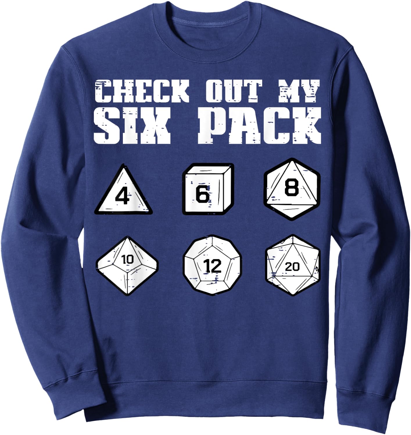 RPG Check Out My 6 Pack Funny Gamer Men Boys Sweatshirt - Sweatshirt | Navy