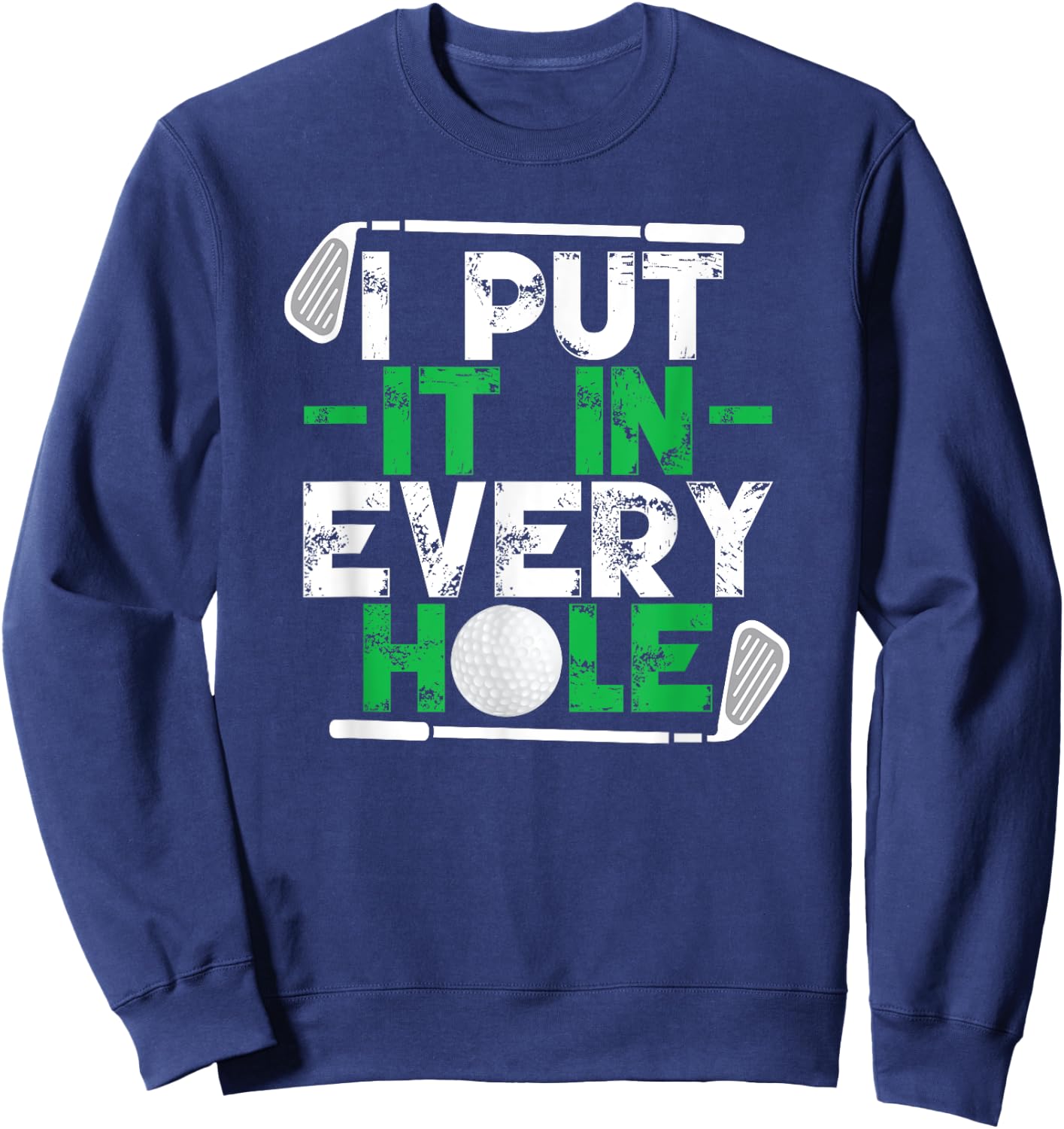 Golf Player Men Funny Golfing Golfer Sweatshirt - Sweatshirt | Navy