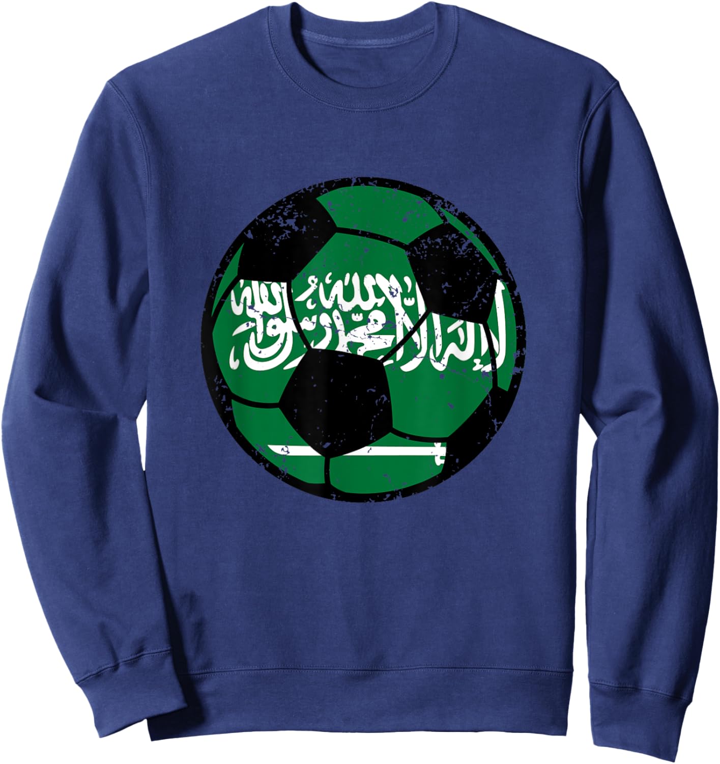 Saudi Arabia Flag Soccer Fans Football Lovers Saudia Fútbol Sweatshirt - Sweatshirt | Navy