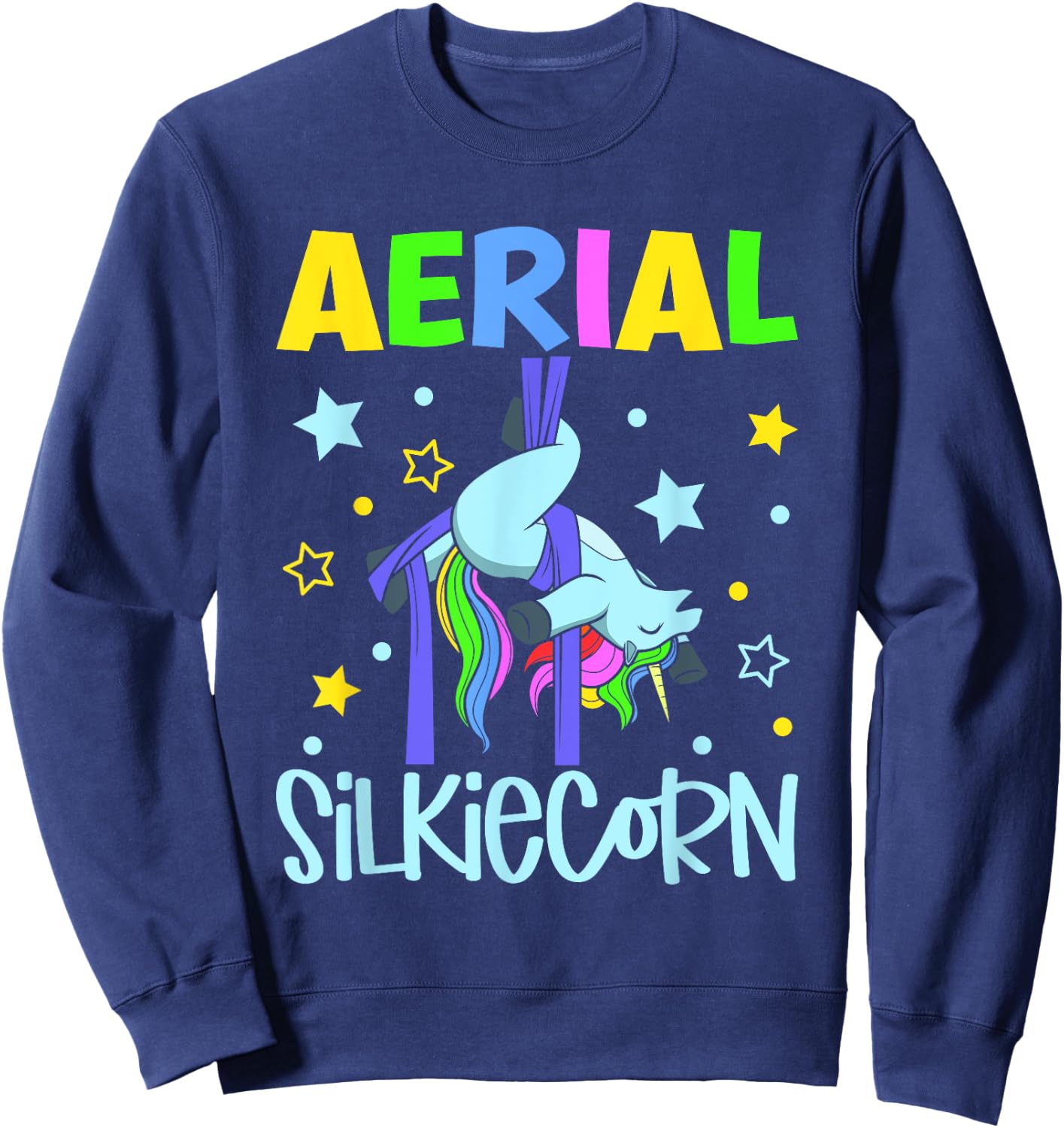 Aerial Silkiecorn - Aerial Silks Sweatshirt - Sweatshirt | Navy