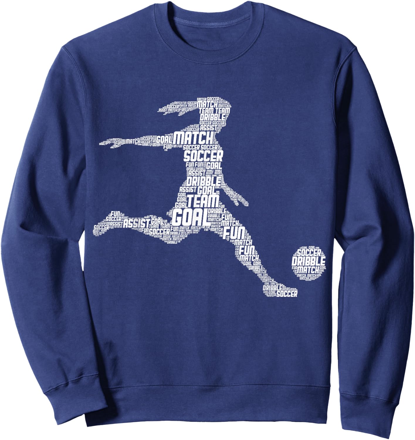 Soccer Girl Women Youth Player Sweatshirt - Sweatshirt | Navy
