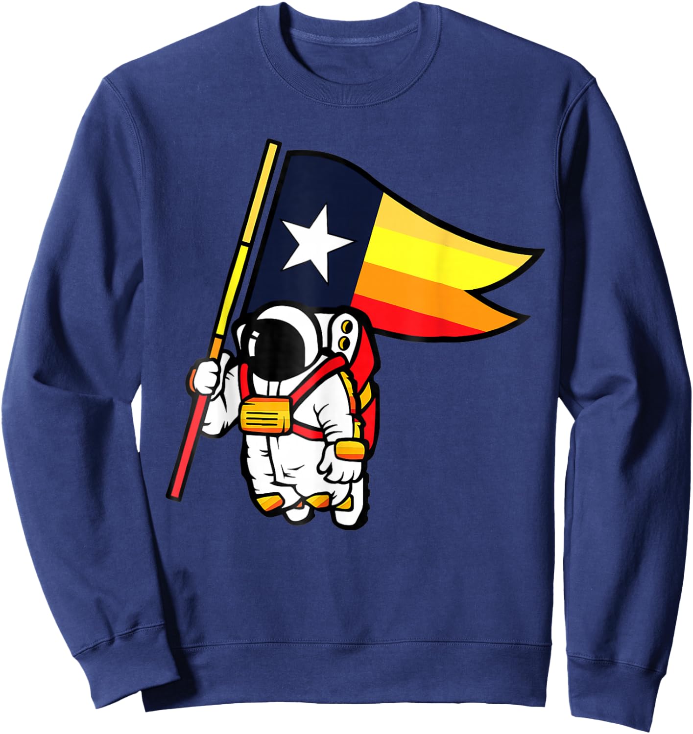 Houston Space City Astronaut Sweatshirt - Sweatshirt | Navy