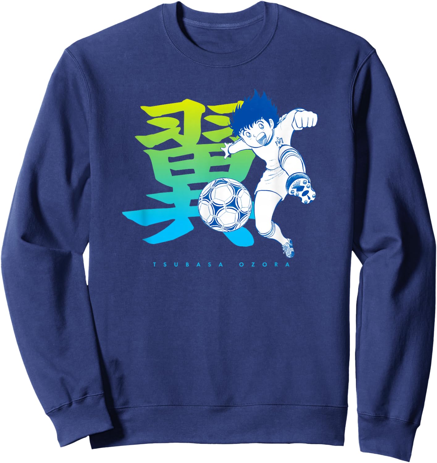 Captain Tsubasa Tsubasa Ozora (Kick) Sweatshirt - Sweatshirt | Navy