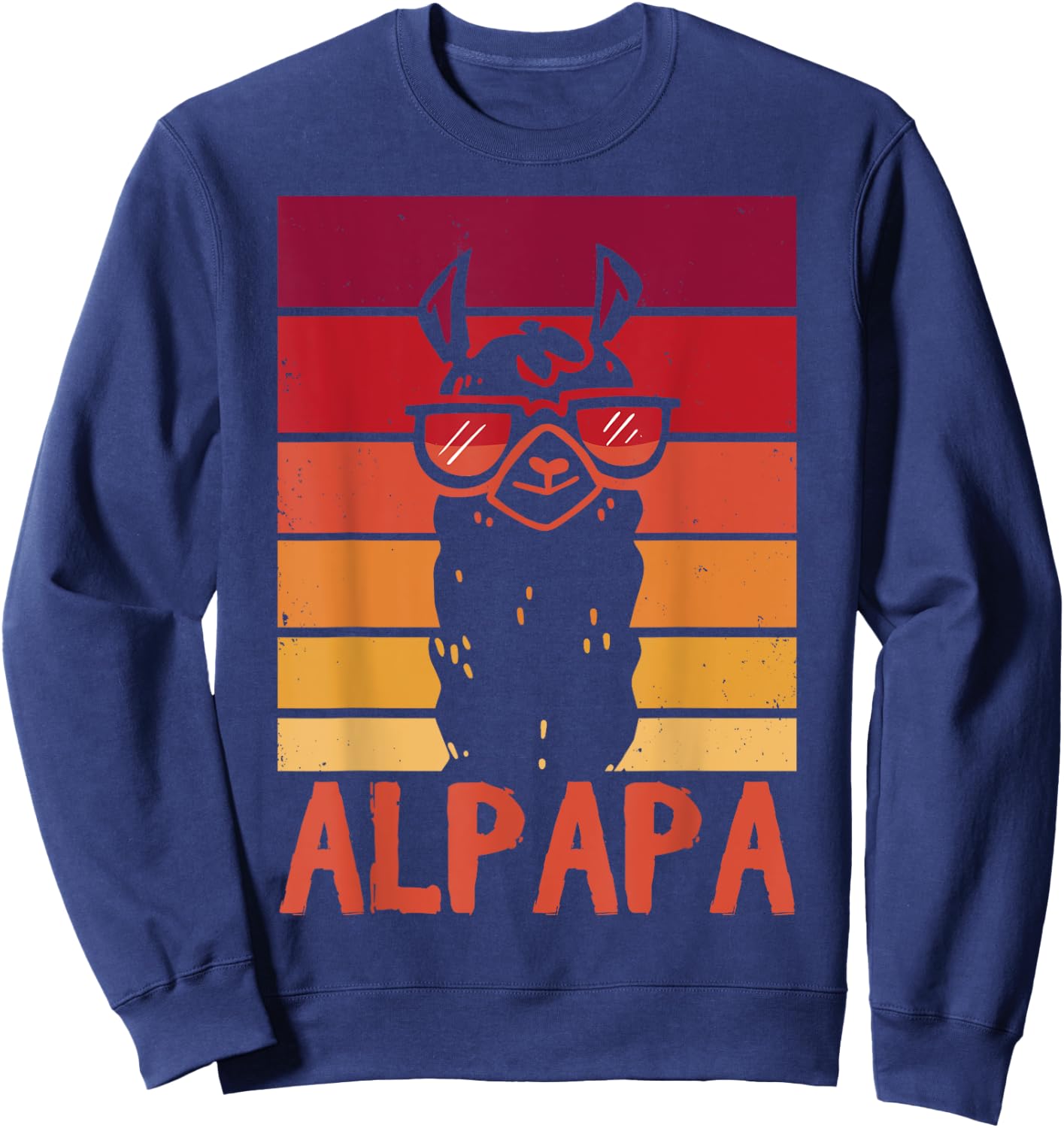 ALPAPA Alpaca Fan Llama Fan Lover Father's Day Sweatshirt - Sweatshirt | Navy