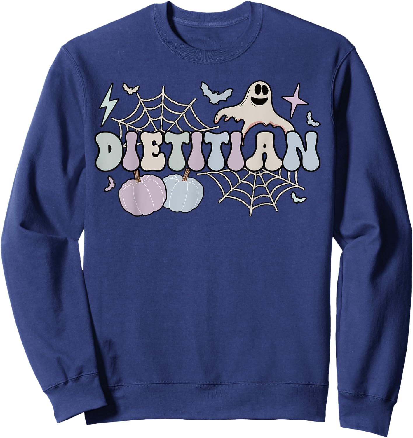 Spooky Dietitian Halloween Dietetics Sweatshirt - Sweatshirt | Navy