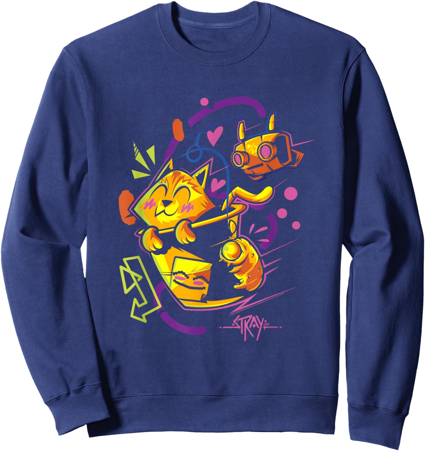 Stray Cat and B-12 Adventure Sweatshirt - Sweatshirt | Navy