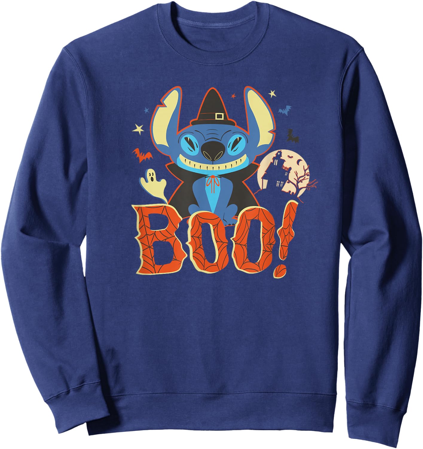 Disney Lilo & Stitch Halloween Stitch Costume Boo! Sweatshirt - Sweatshirt | Navy