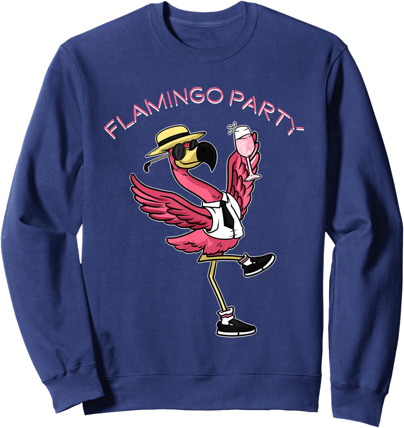 Flamingo Party Sweatshirt - Sweatshirt | Navy