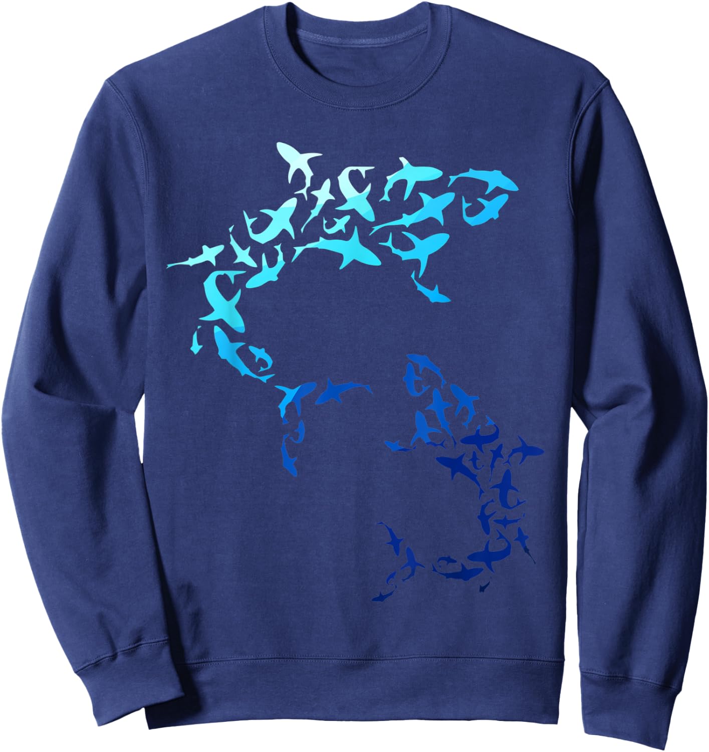 GreatWhite Shark Lover Marine Biology Animal Science Sweatshirt - Sweatshirt | Navy