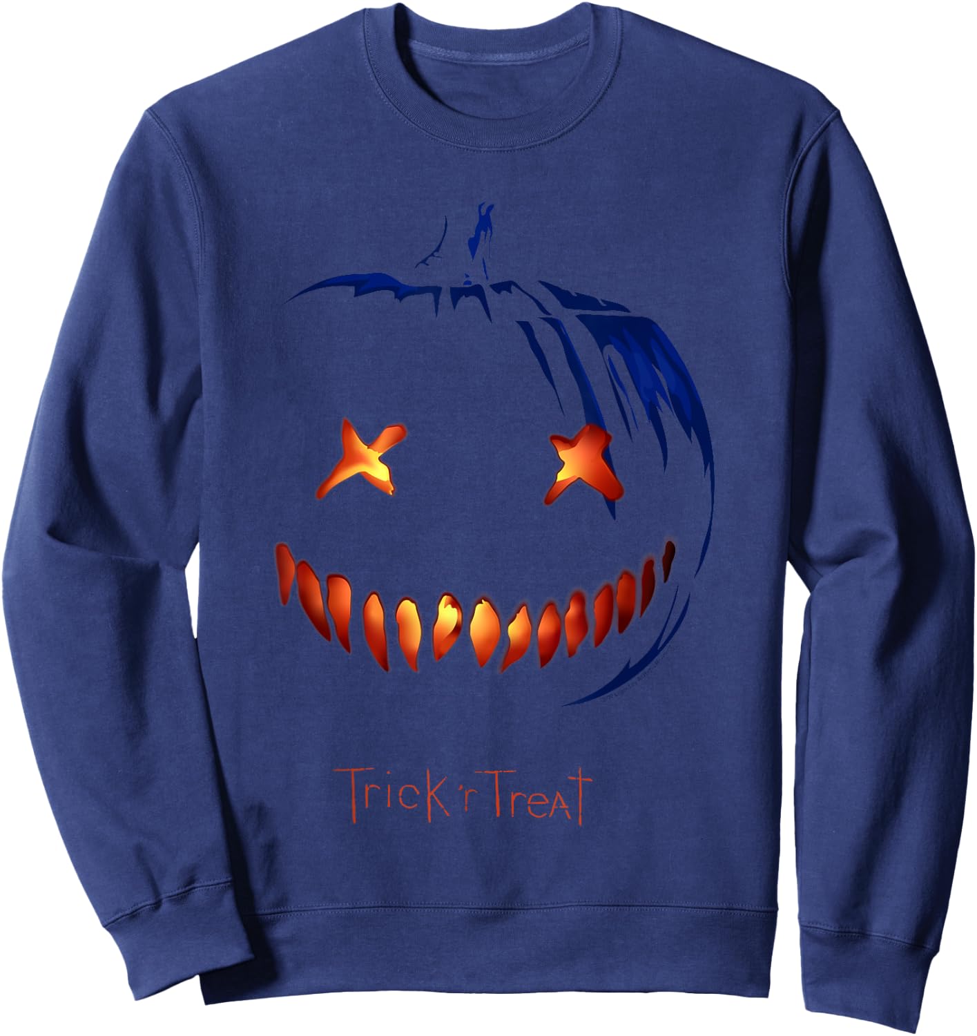 Trick 'r Treat Glowing Pumpkin Sweatshirt - Sweatshirt | Navy