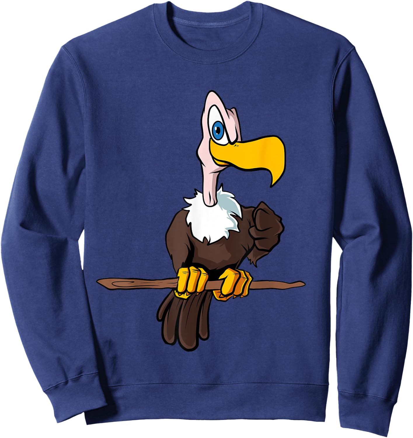 Ugly Cartoon Vulture Sweatshirt - Sweatshirt | Navy