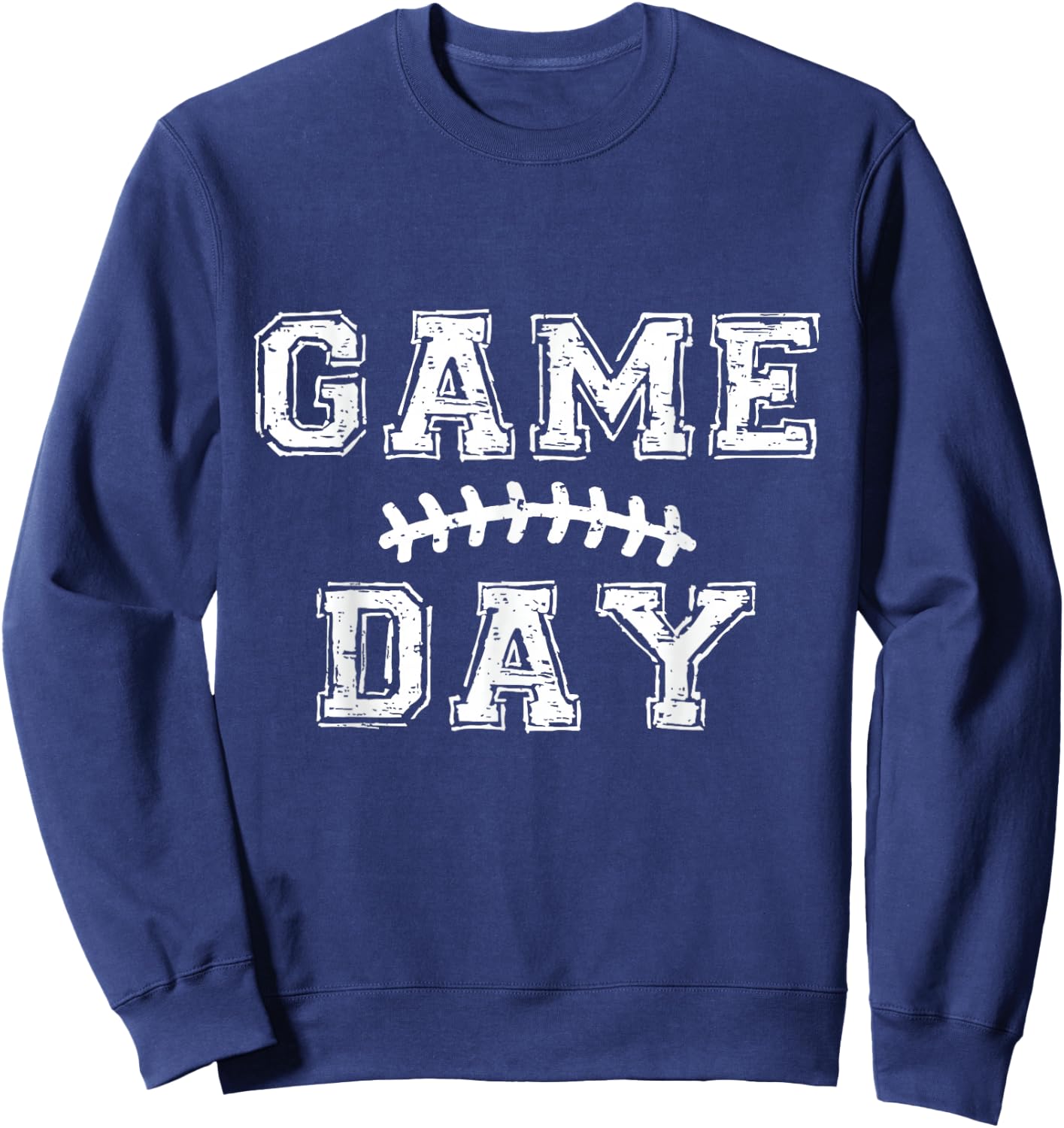 Game Day Football Season Black Sweatshirt - Sweatshirt | Navy