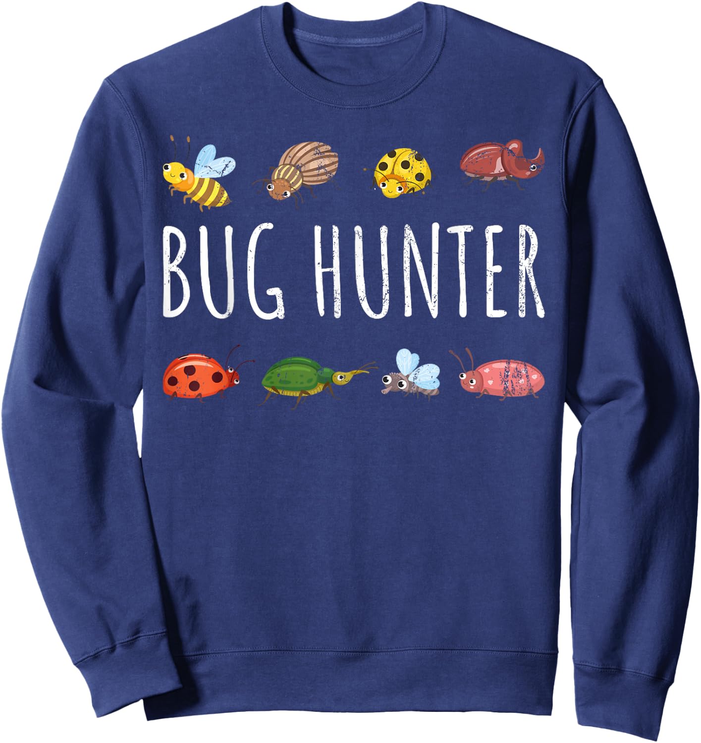 Beetle Hunter Insect Collector Biology Entomology Beetle Sweatshirt - Sweatshirt | Navy