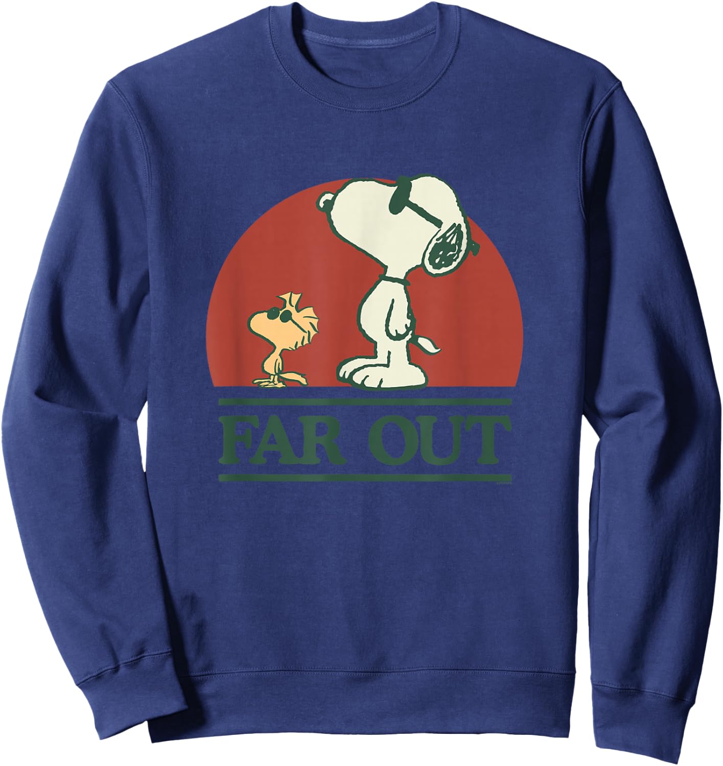 Peanuts - Snoopy Far Out Sweatshirt - Sweatshirt | Navy