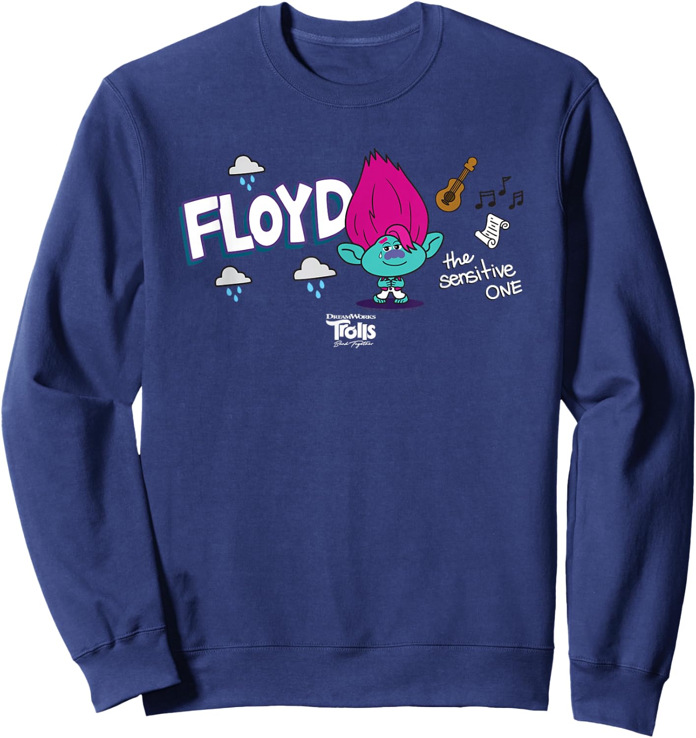 DreamWorks Trolls Band Together BroZone Floyd Sweatshirt - Sweatshirt | Navy