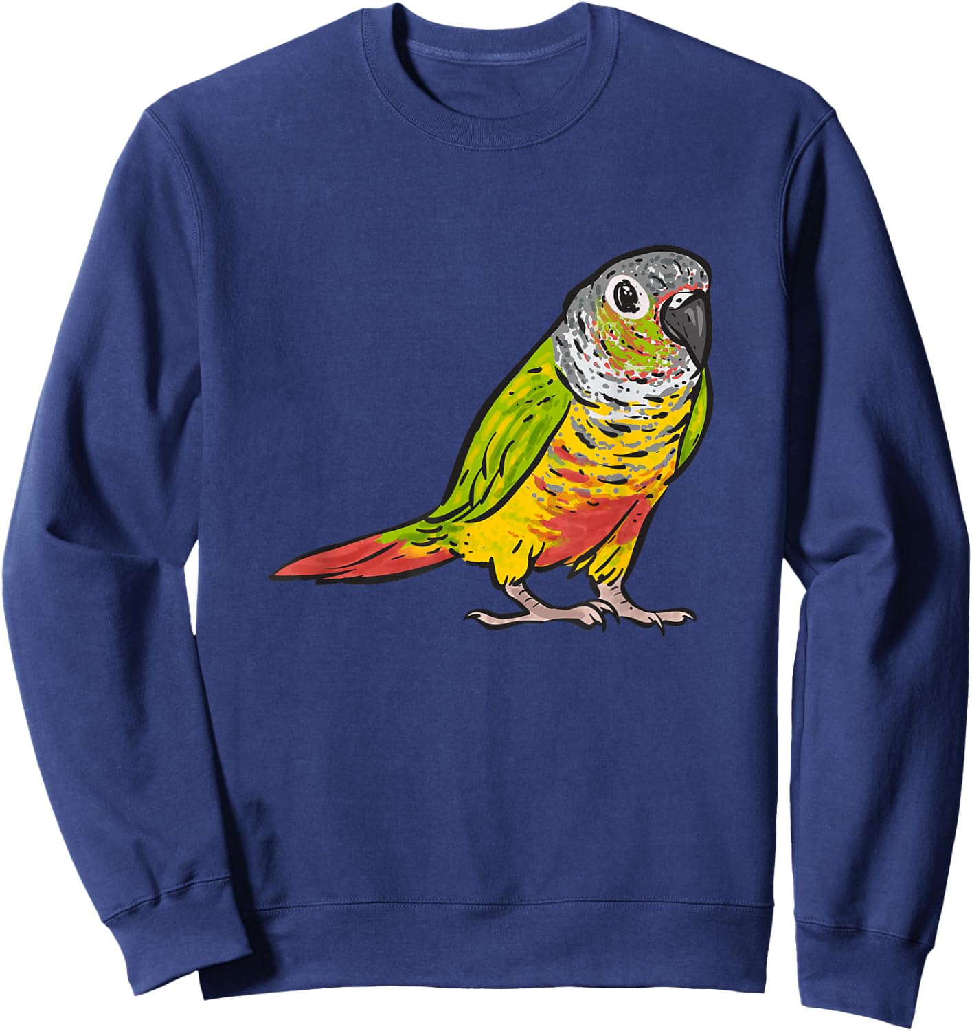 Green Cheek Conure Parrot Bird Conure Sweatshirt - Sweatshirt | Navy
