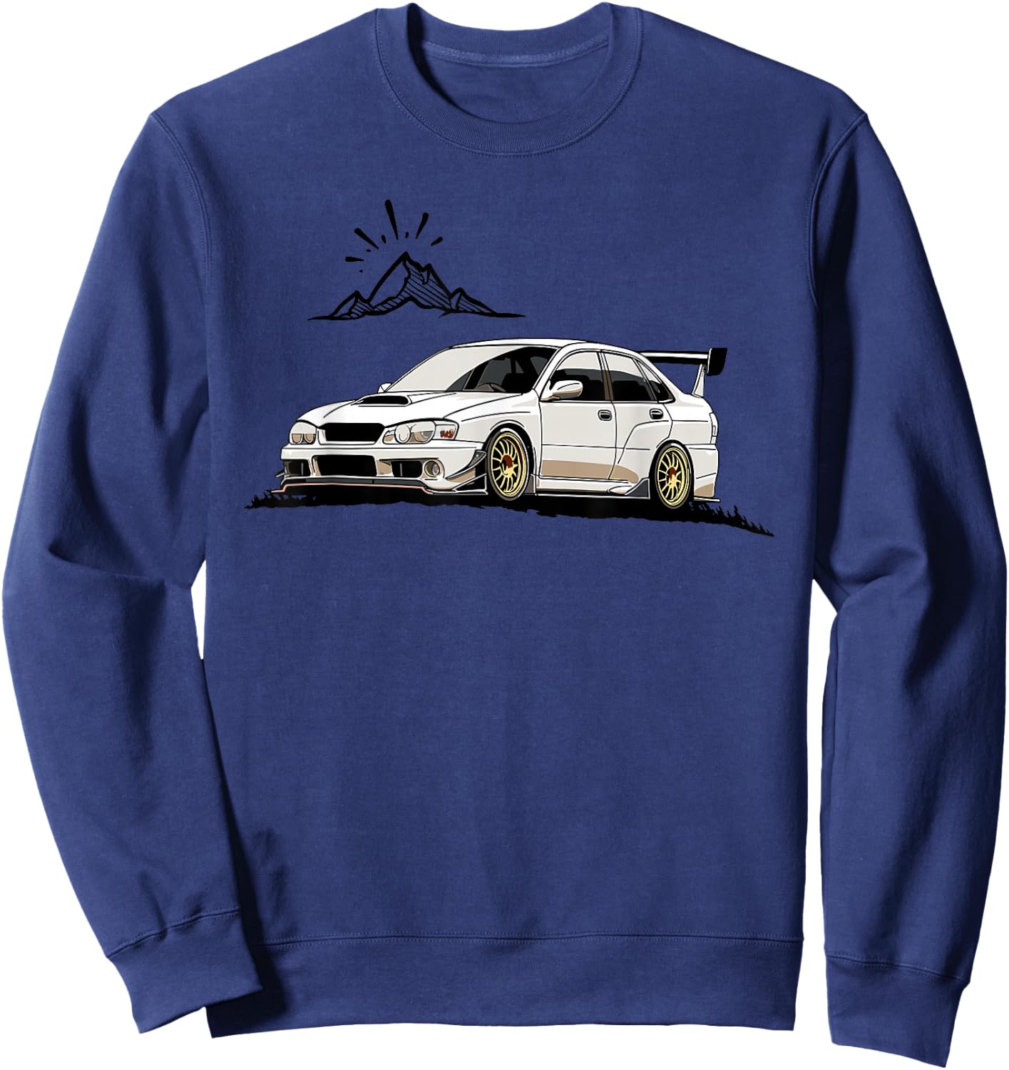 JDM Rally Racer Japanese Modified Race Car Sweatshirt - Sweatshirt | Navy