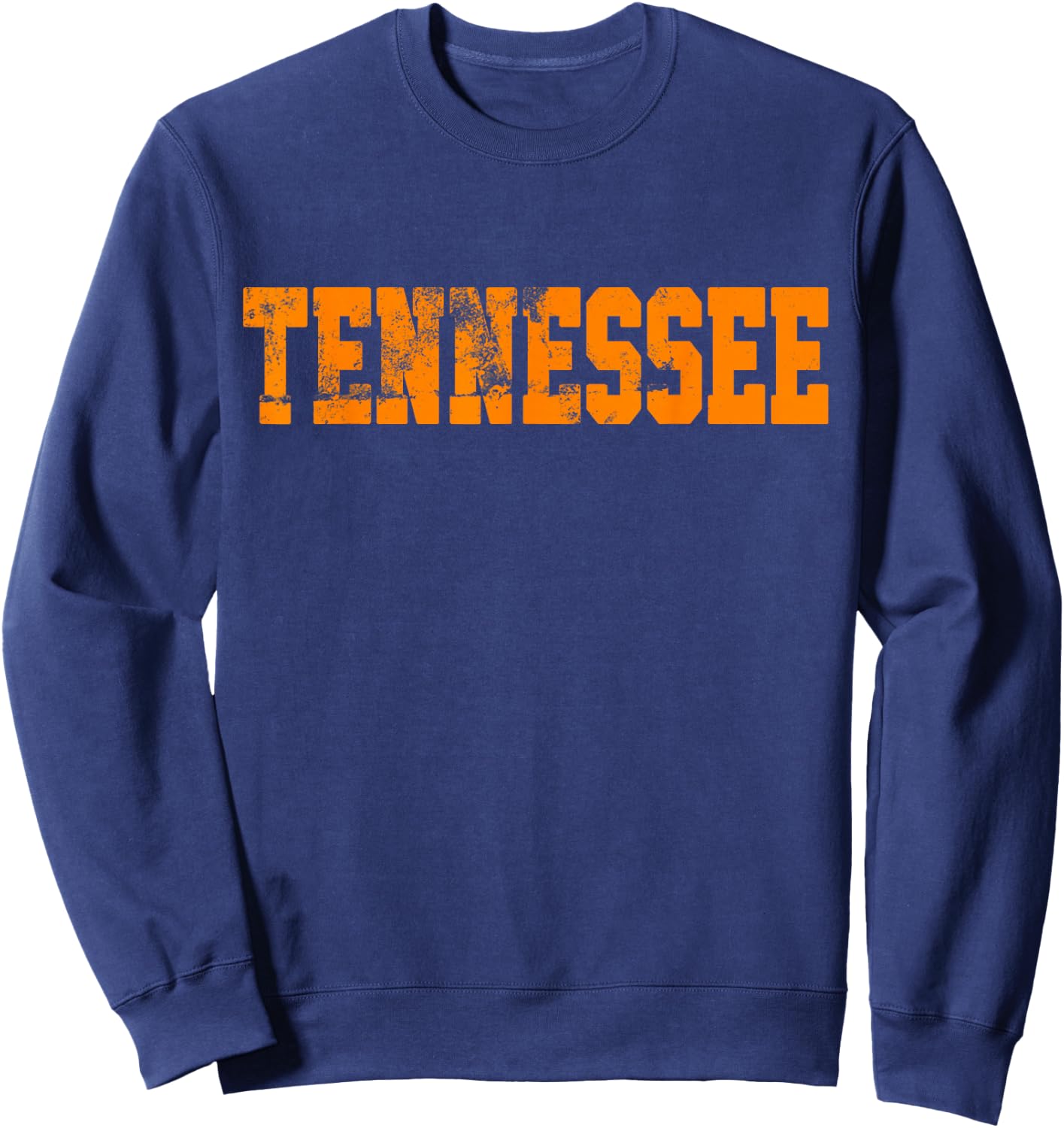 Vintage Tennessee Men Tennessee Women Retro Orange Sweatshirt - Sweatshirt | Navy