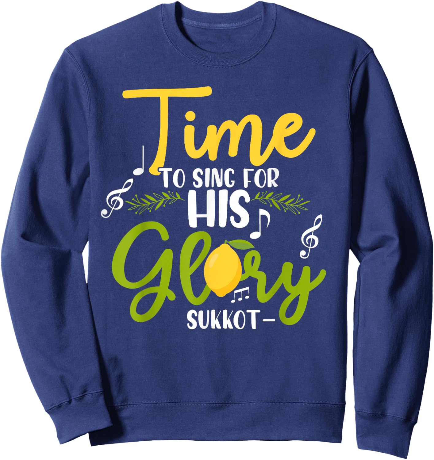 Feast of Tabernacles Biblical Religious Sukkot Sweatshirt - Sweatshirt | Navy