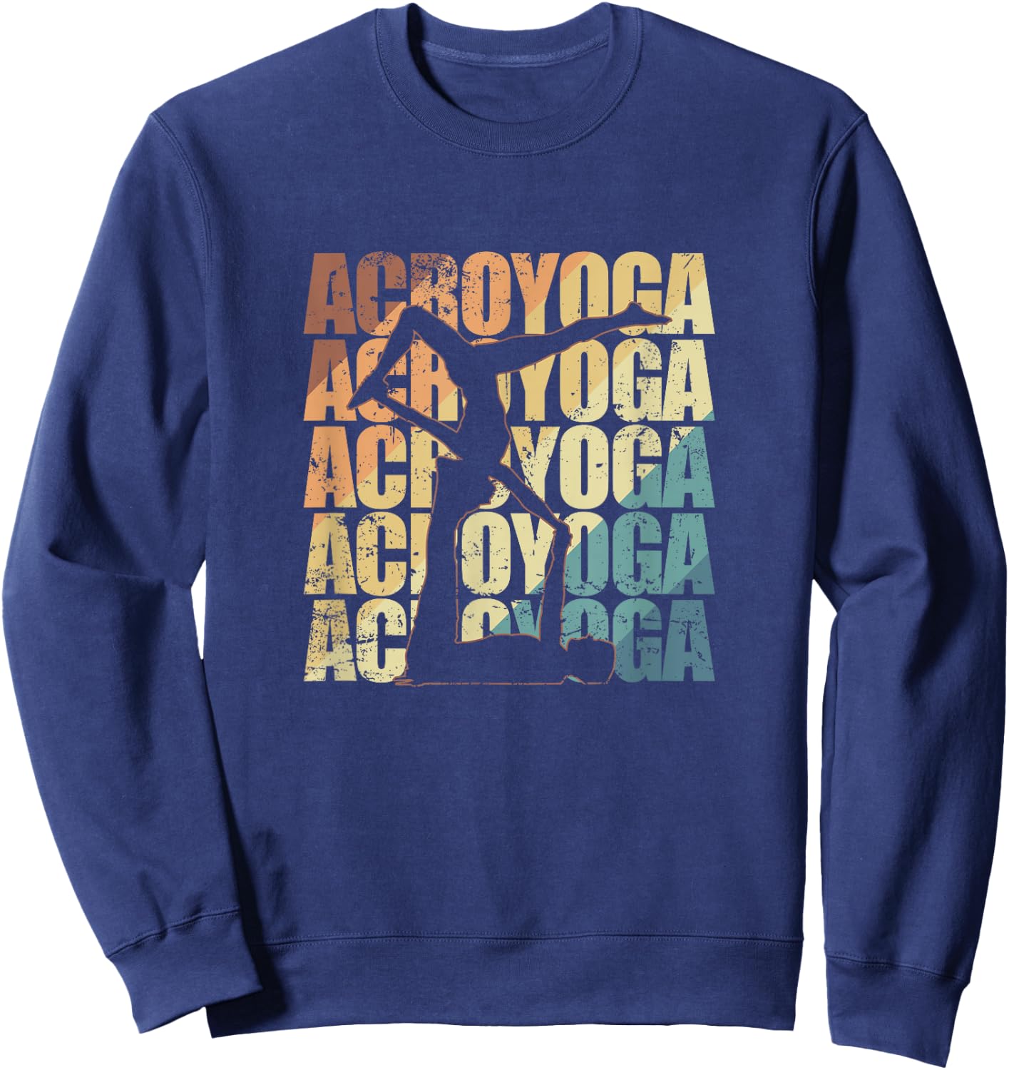 Acroyoga Sport Fitness Balance Sweatshirt - Sweatshirt | Navy