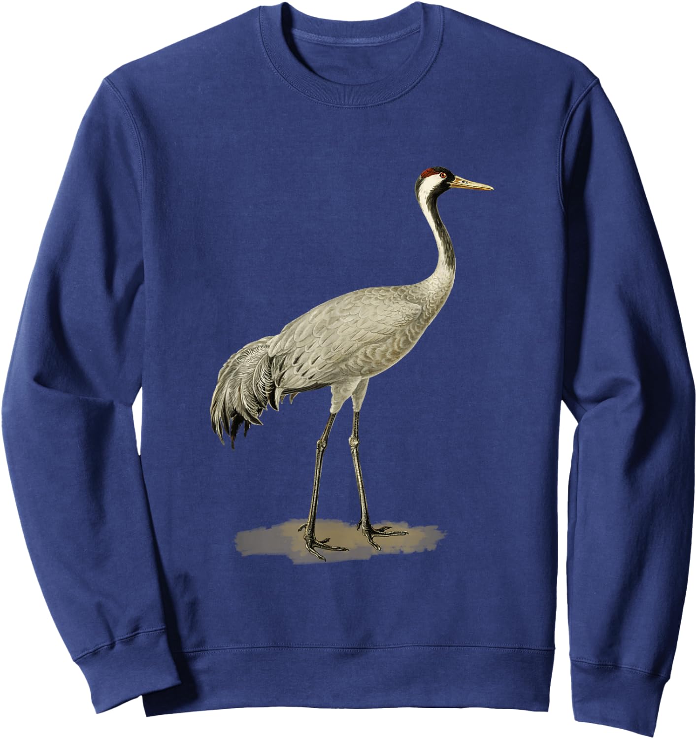 Sandhill Crane Antigone Canadensis Bird Refers North America Sweatshirt - Sweatshirt | Navy