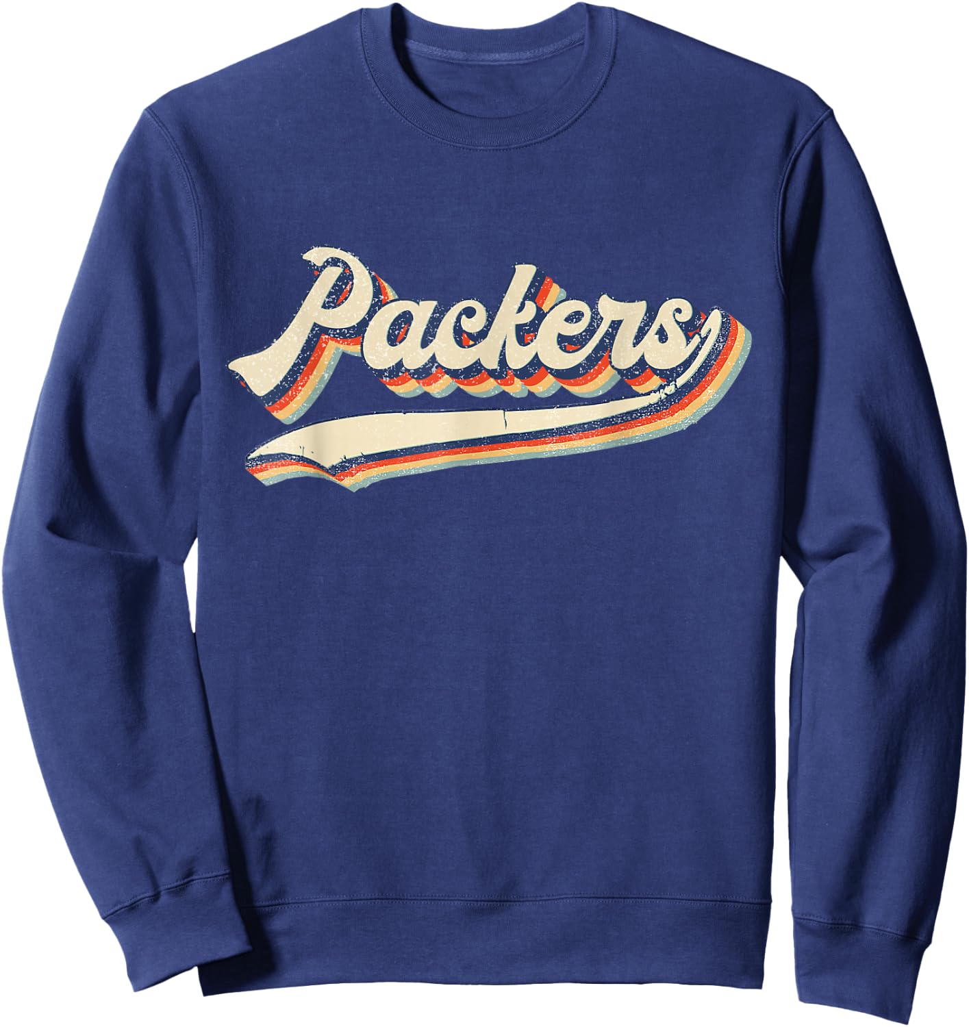 Packers Name Retro Vintage Gift Women Boy Girl Sweatshirt - Sweatshirt | Navy
