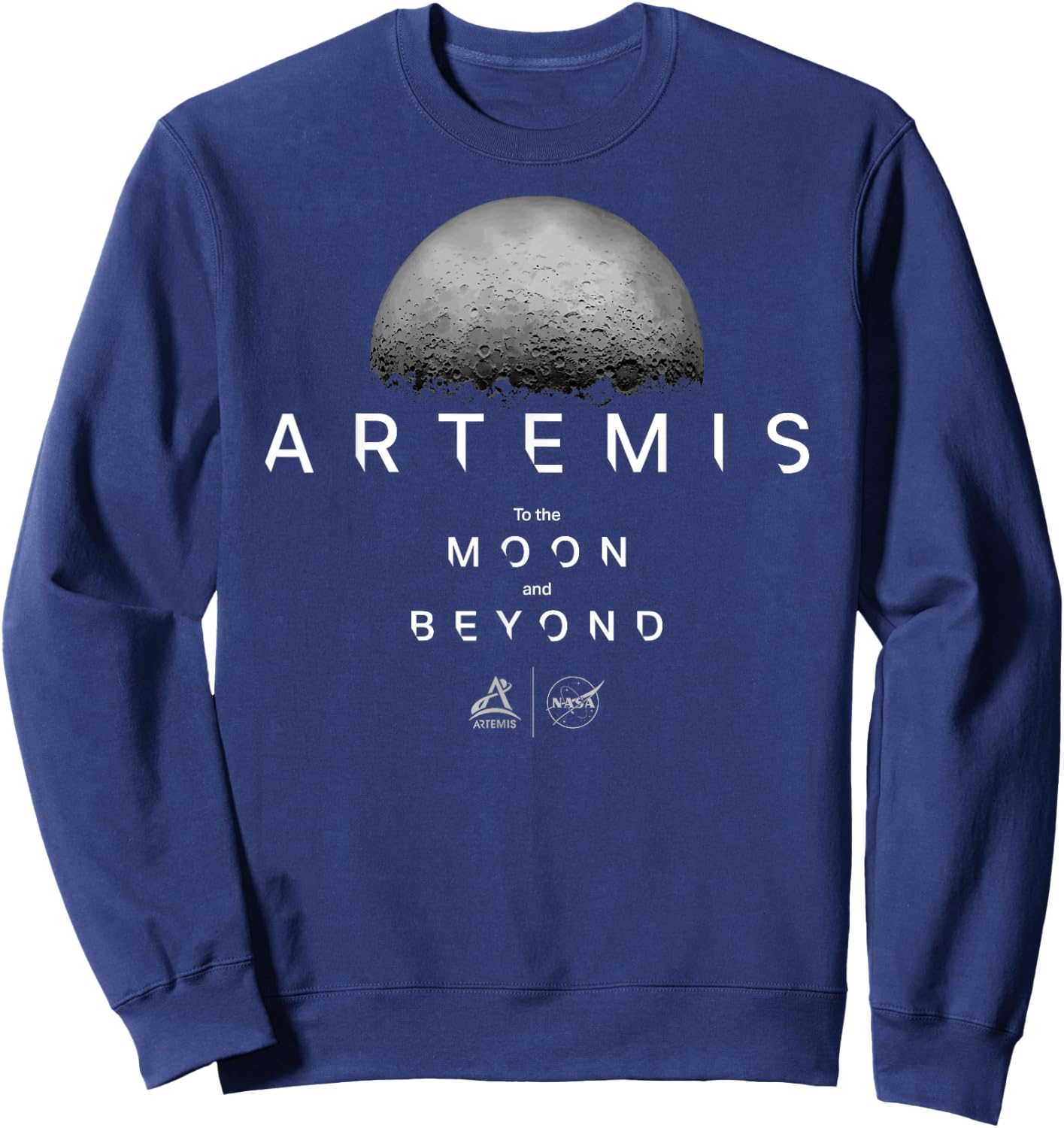 Artemis 1 NASA Launch Mission To The Moon And Beyond Sweatshirt - Sweatshirt | Navy