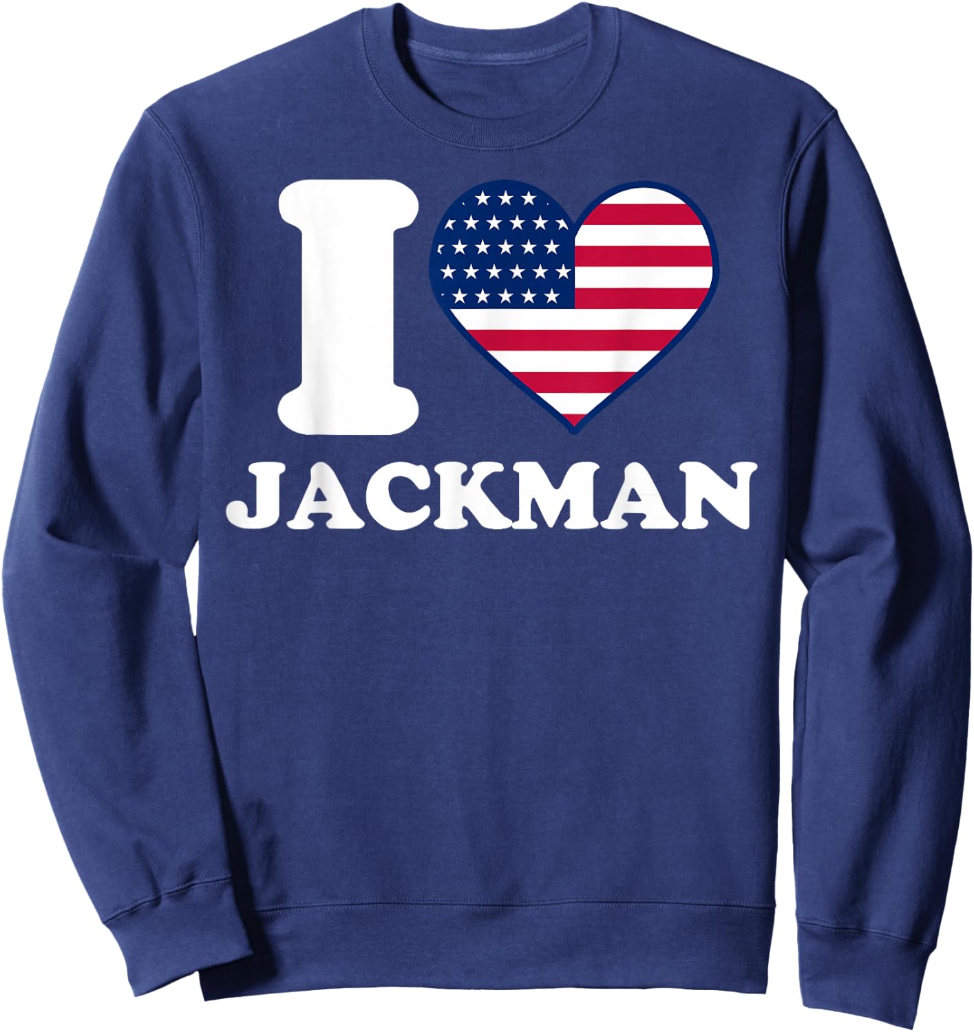 I love Jackman I heart Jackman Sweatshirt - Sweatshirt | Navy