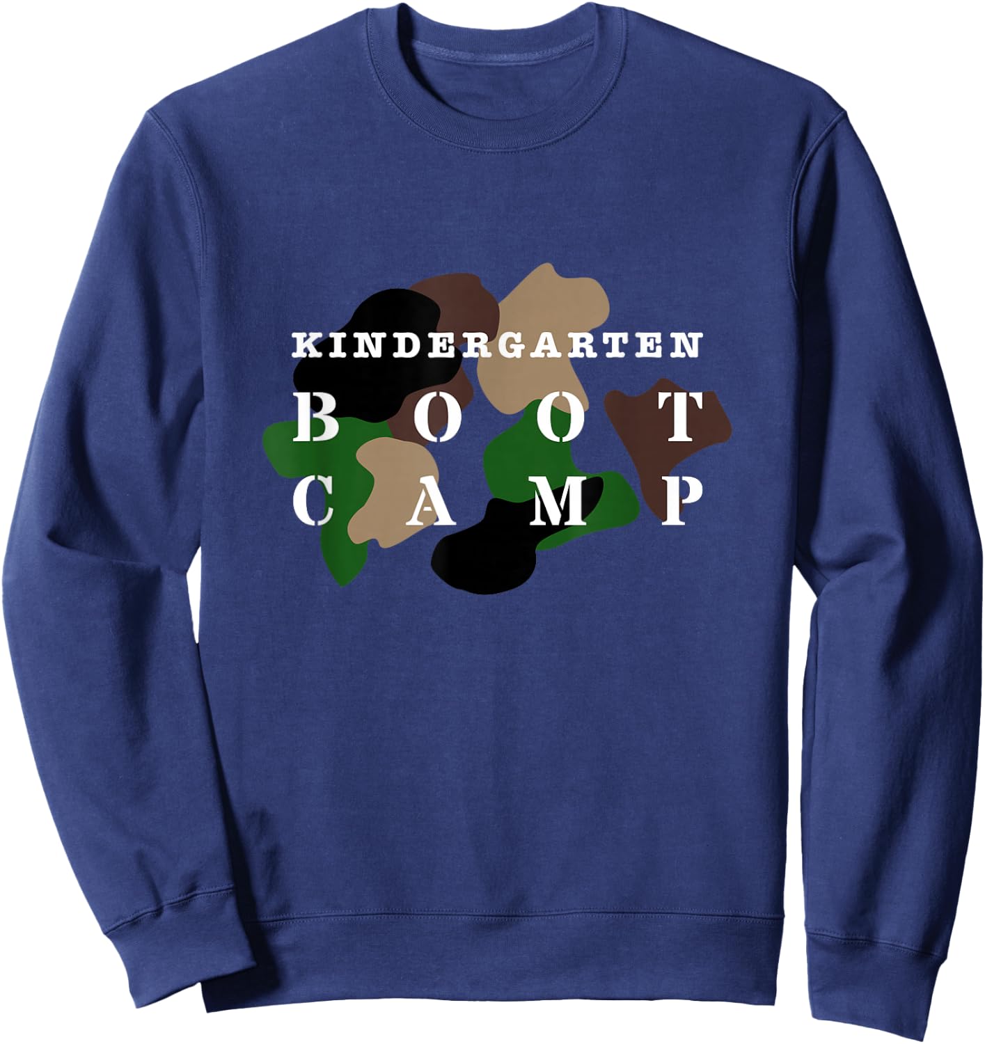Kindergarten Boot Camp Teacher Kids Sweatshirt - Sweatshirt | Navy