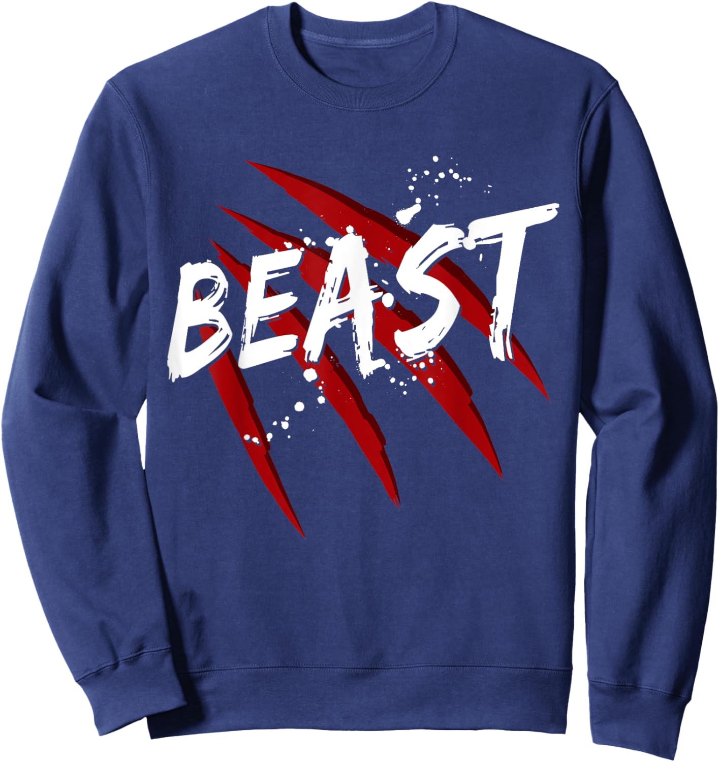 Gym Workout Training Beast Fitness Weight Loss Exercise Sweatshirt - Sweatshirt | Navy