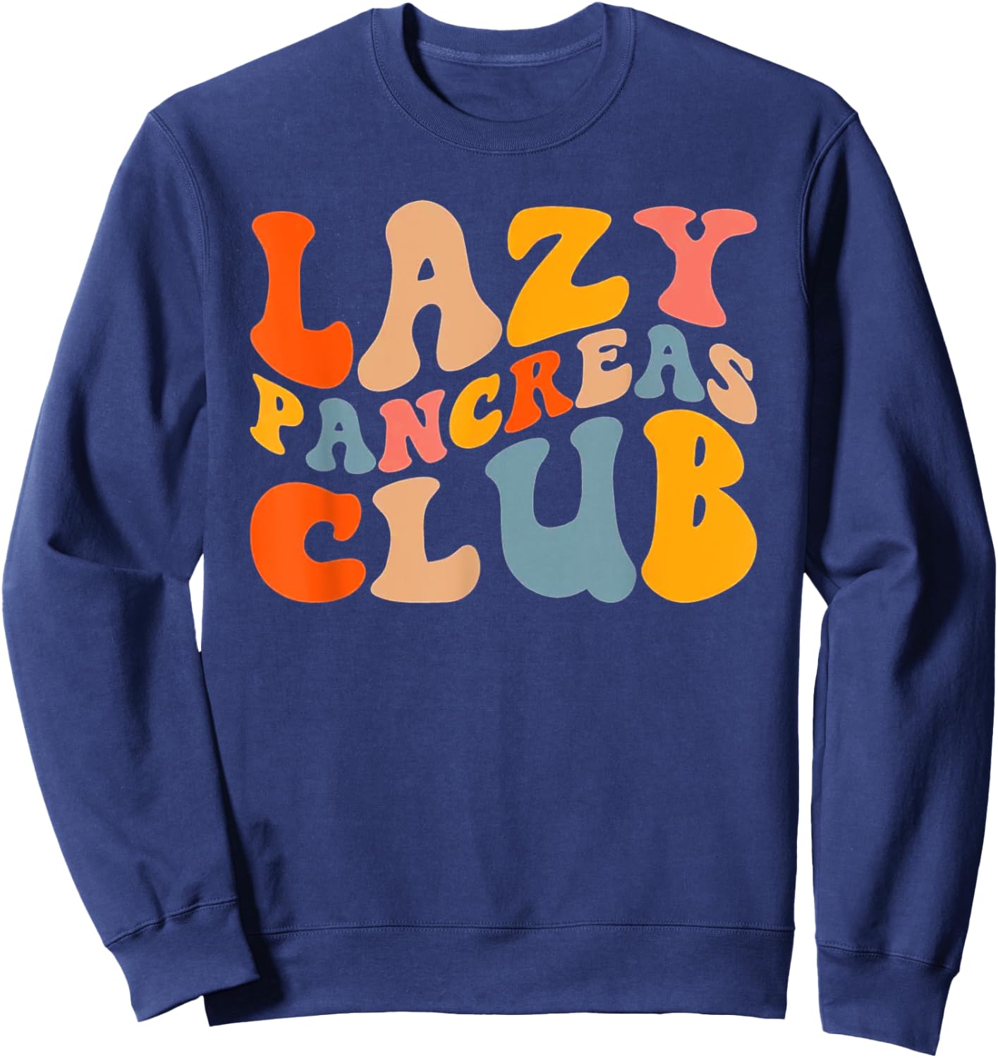 Lazy Pancreas Club Sweatshirt - Sweatshirt | Navy