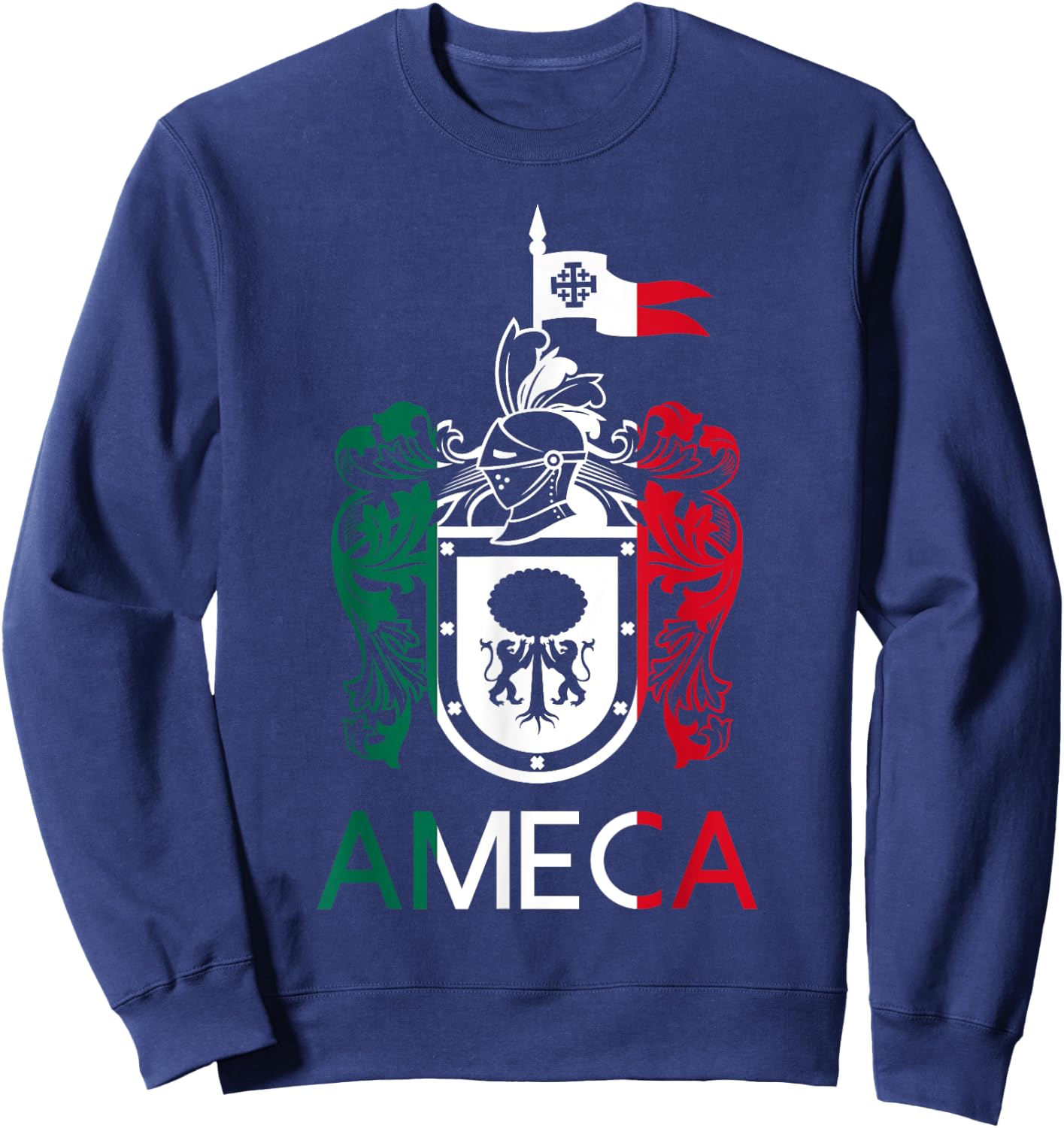 Ameca Jalisco Estado De Mexico Escudo Eagle Aguila Sweatshirt - Sweatshirt | Navy