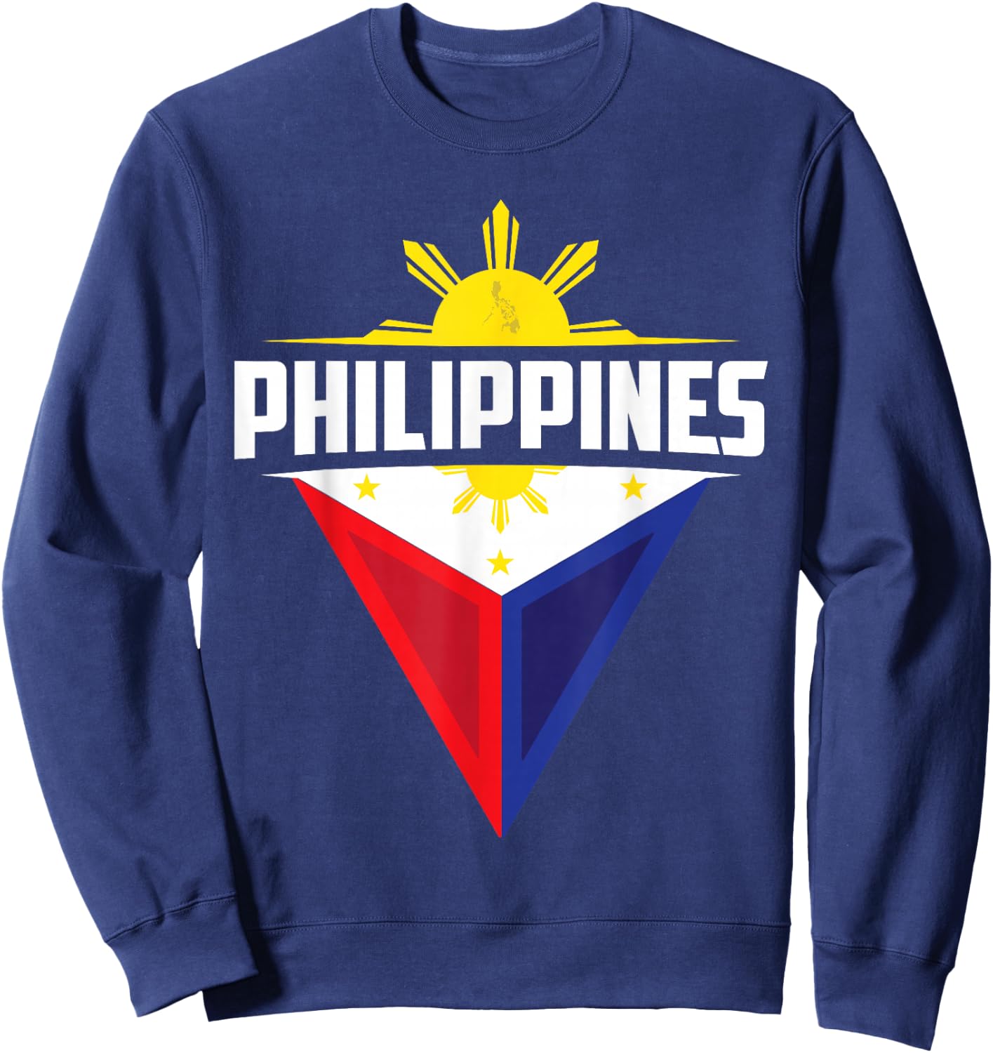 Mabuhay Philippine Flag Filipino Heritage Pinoy Pinay Sweatshirt - Sweatshirt | Navy