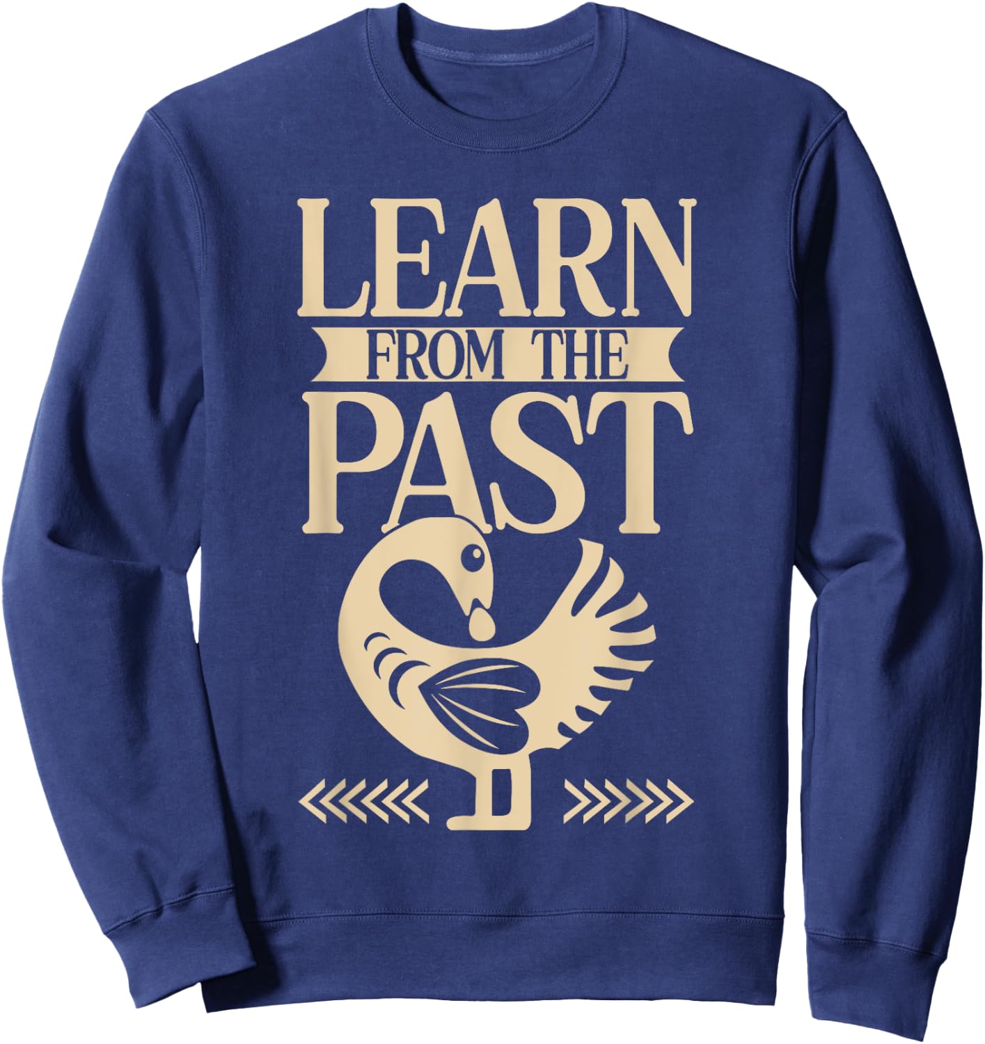 Sankofa Bird Learn From The Past Sweatshirt - Sweatshirt | Navy