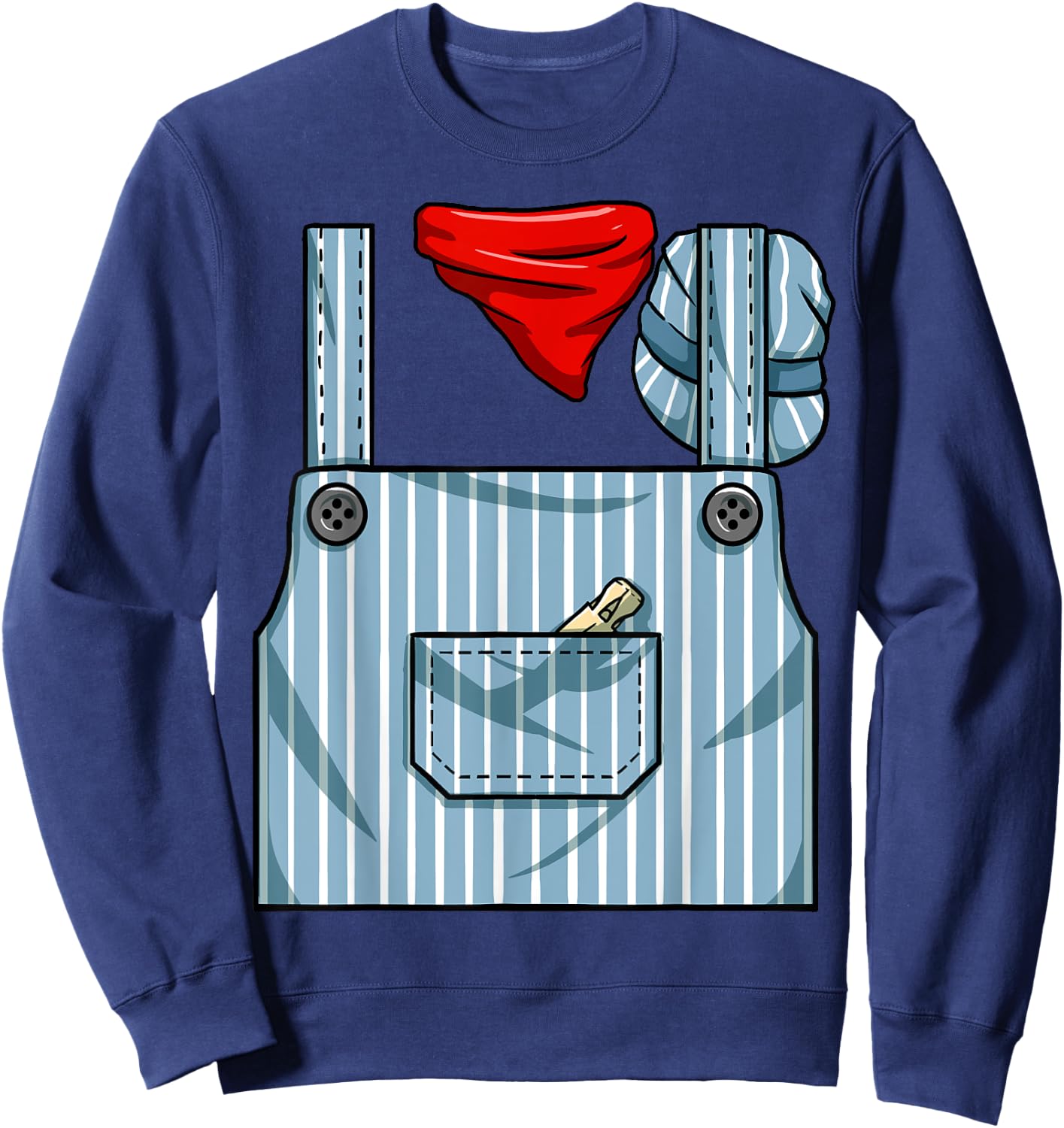 Train Engineer Conductor Costume Halloween Train Engineer Sweatshirt - Sweatshirt | Navy