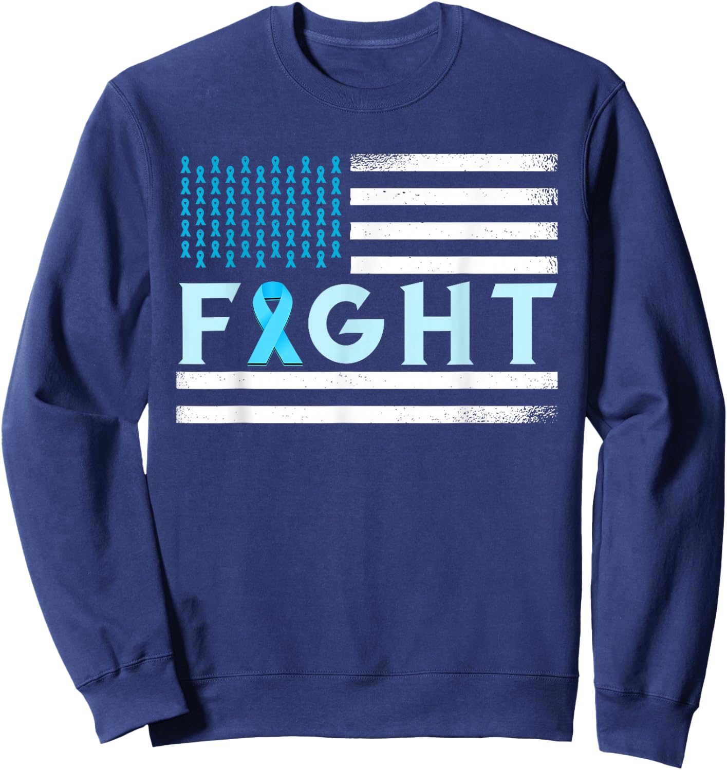 Prostate Cancer America Fight Prostate Cancer Awareness Sweatshirt - Sweatshirt | Navy