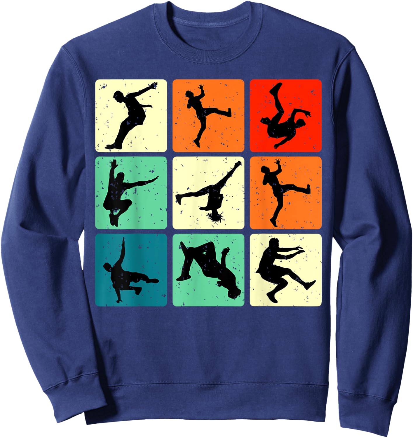 Break Dancing Retro Bboying Street Dance Hip Hop Break Dance Sweatshirt - Sweatshirt | Navy