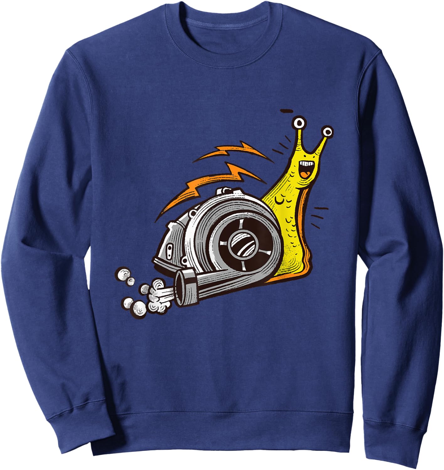 Snail Turbo Mollusk Snails Lover Gastropods Snail Shell Sweatshirt - Sweatshirt | Navy