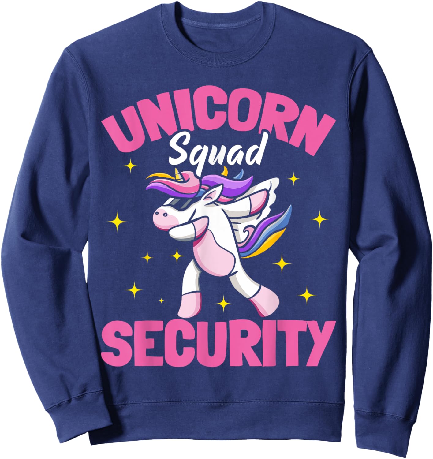 Unicorn Parents Birthday Party Security Sweatshirt - Sweatshirt | Navy