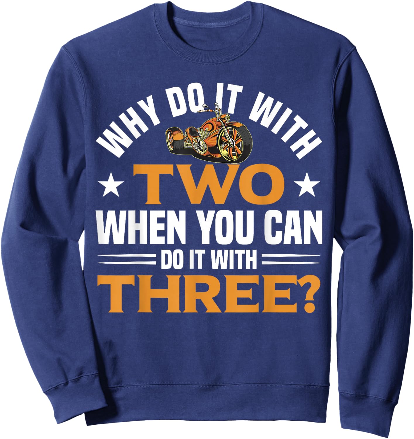 Motortrike for Adults Trike Motorcycle Accessories Triker Sweatshirt - Sweatshirt | Navy